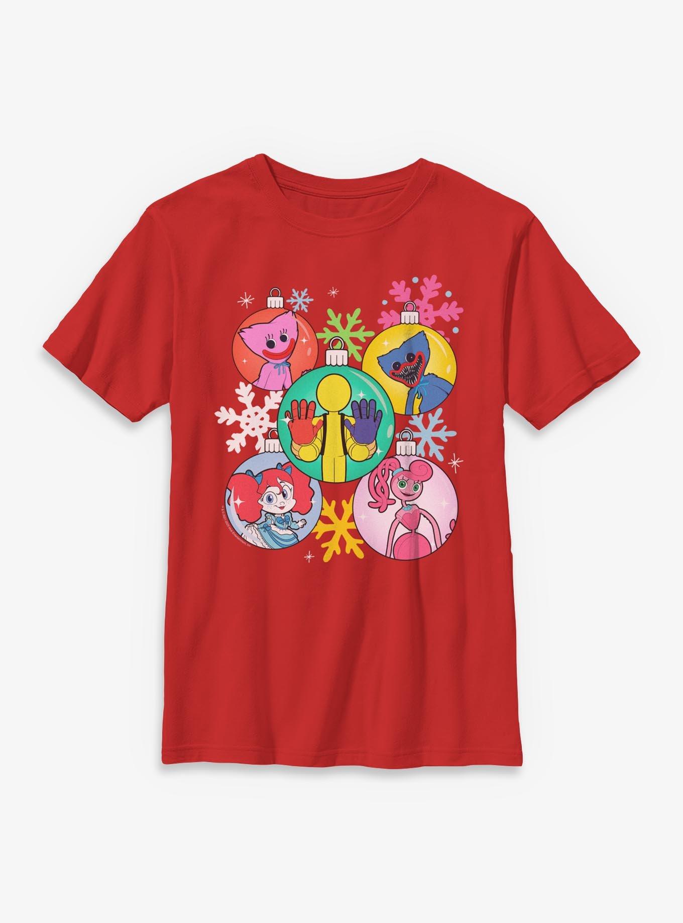 Poppy Playtime Christmas Balls Youth T-Shirt, , hi-res