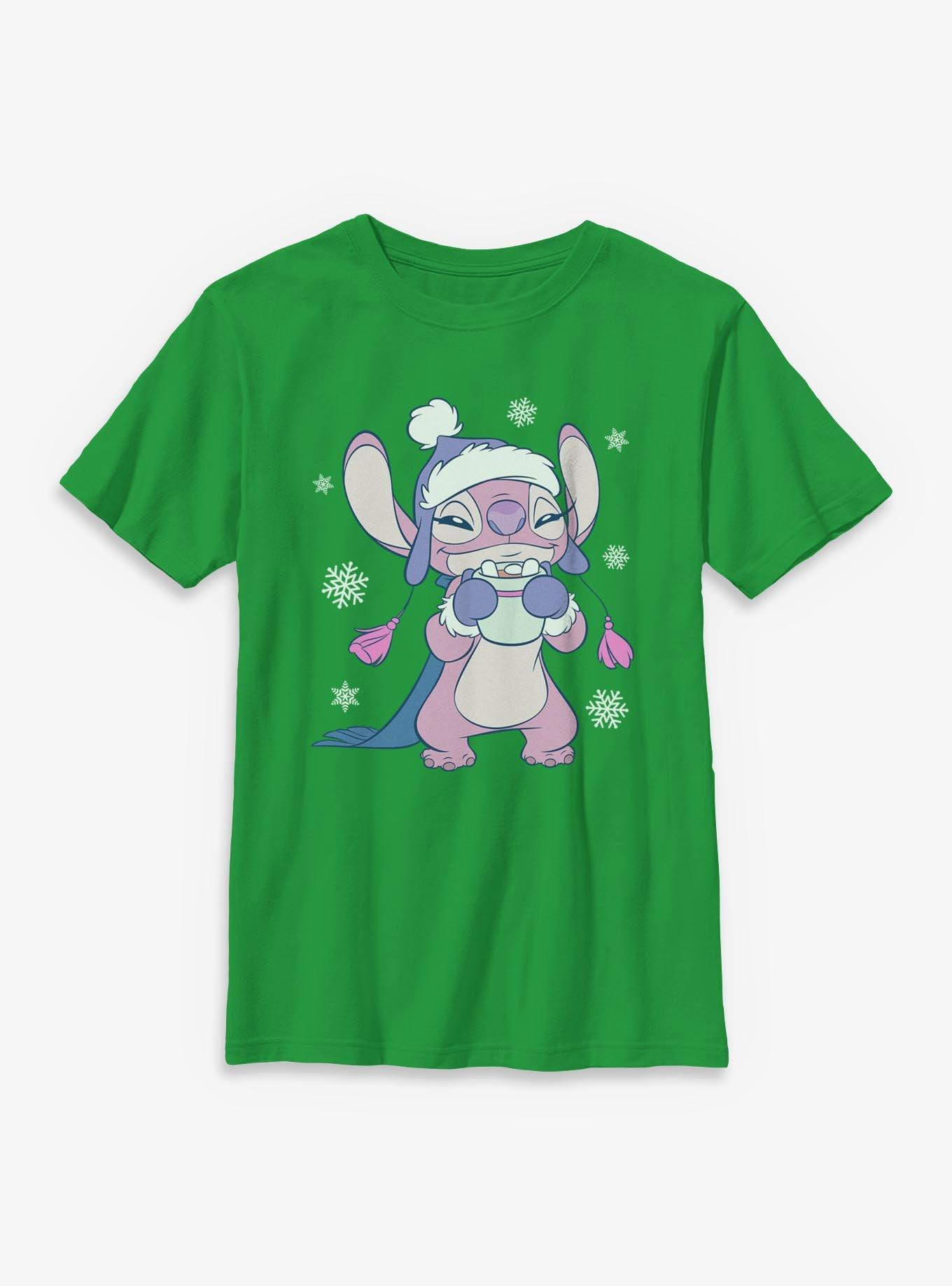 Disney Lilo & Stitch Christmas Angel Youth T-Shirt, , hi-res