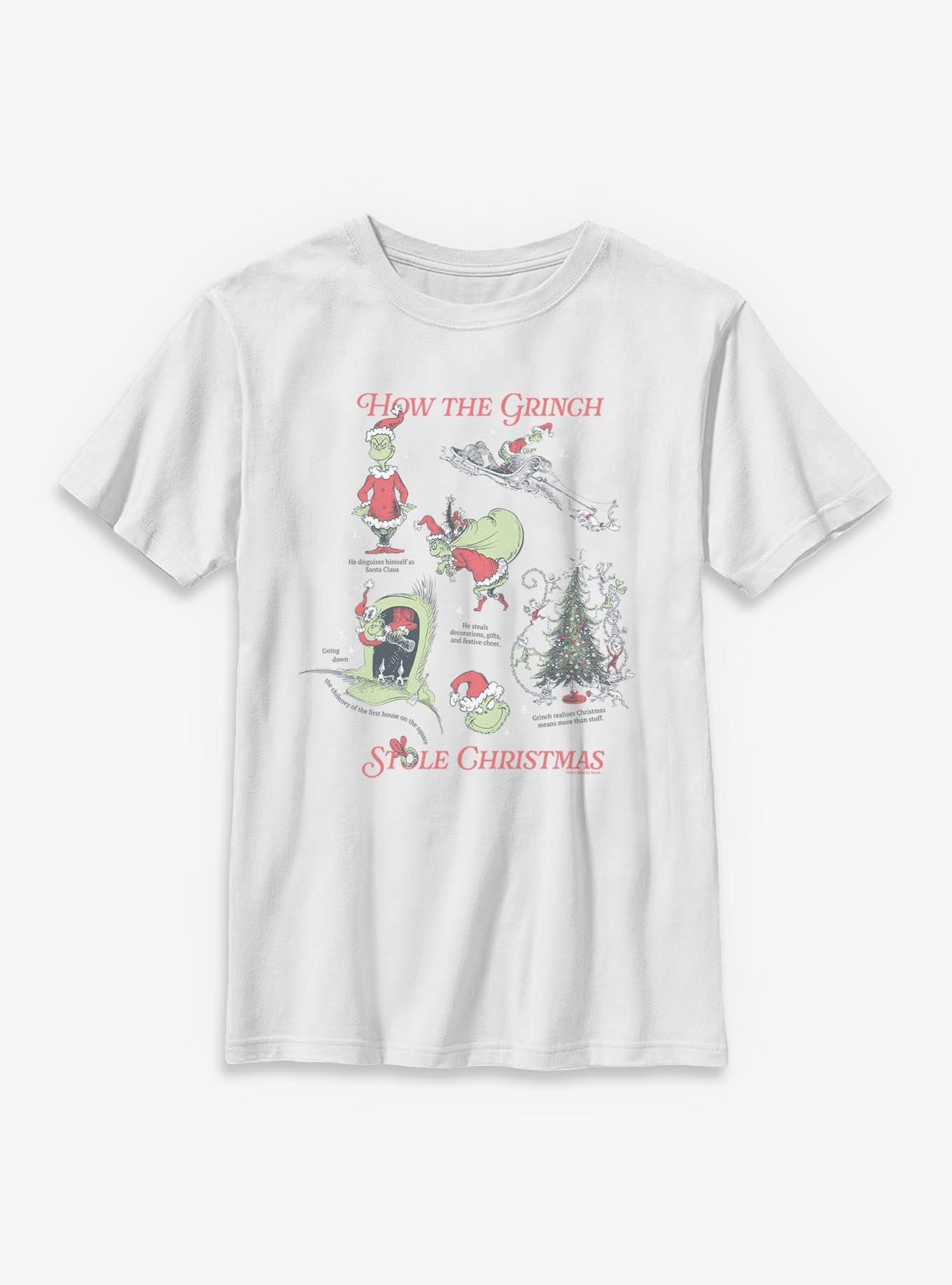 Dr. Seuss How The Grinch Stole Christmas Youth T-Shirt, , hi-res