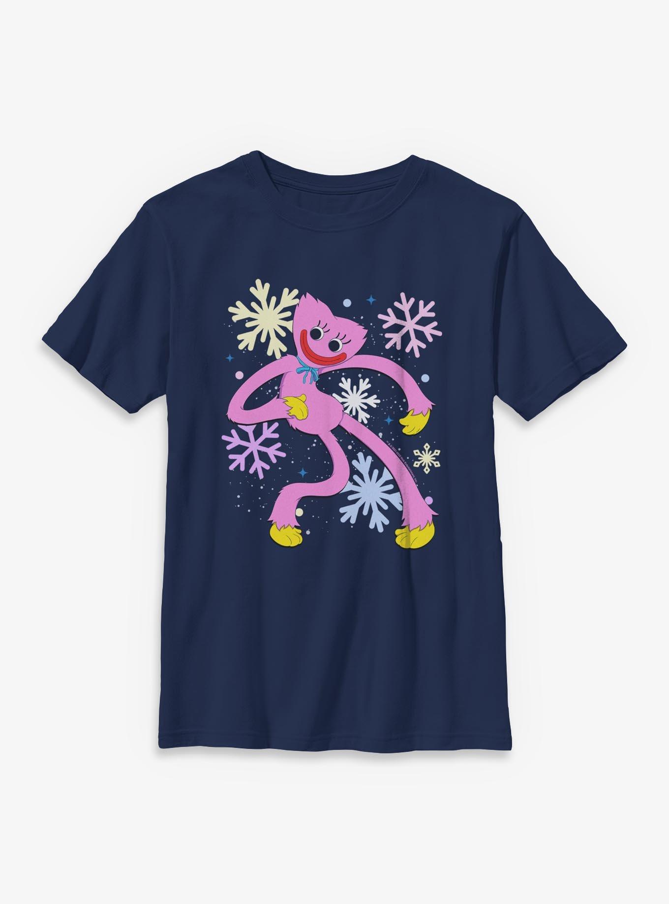 Poppy Playtime Kissy Missy Snowflakes Youth T-Shirt, , hi-res