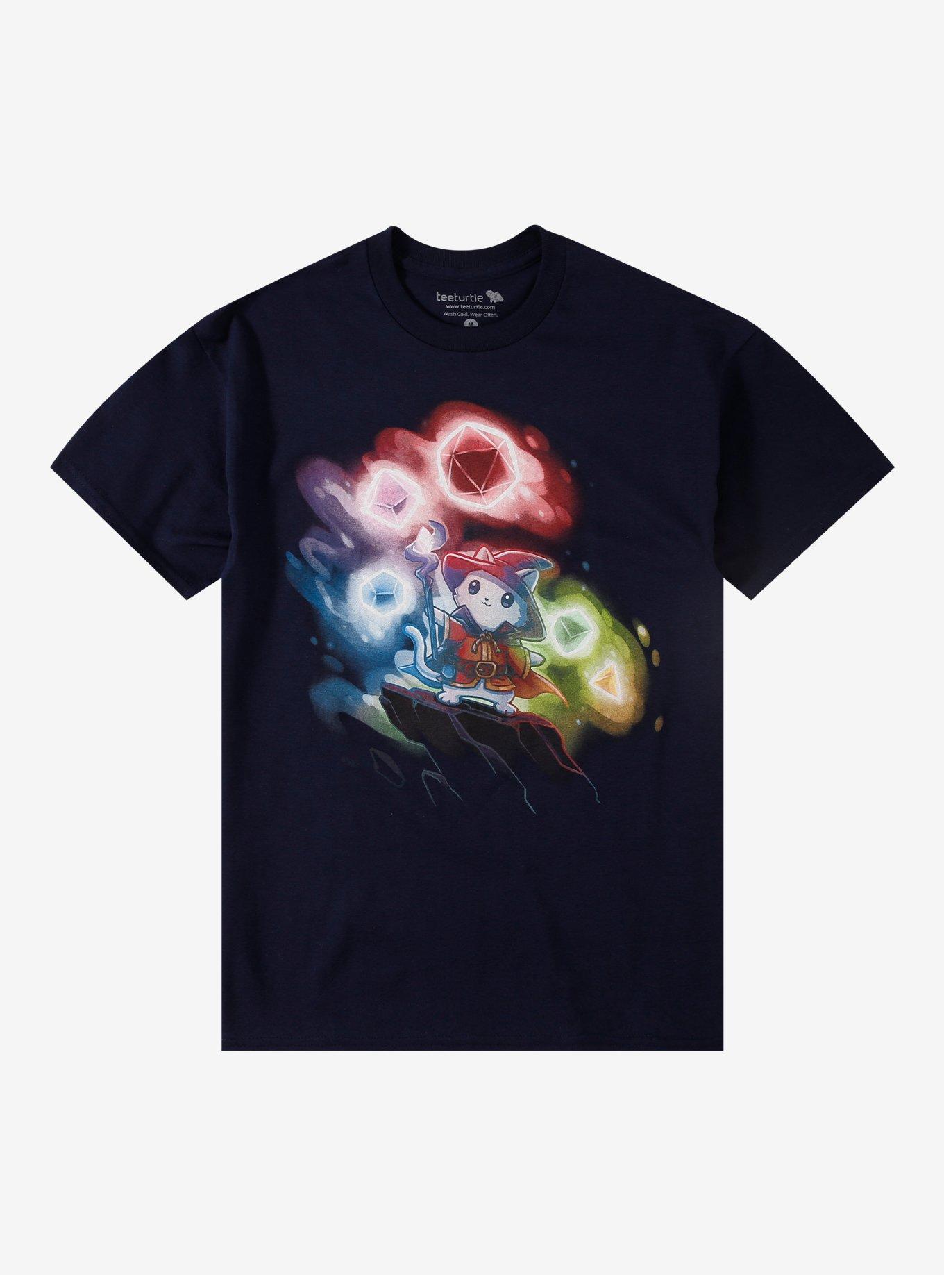 Dice Wizard Cat T-Shirt By Tee Turtle, , hi-res