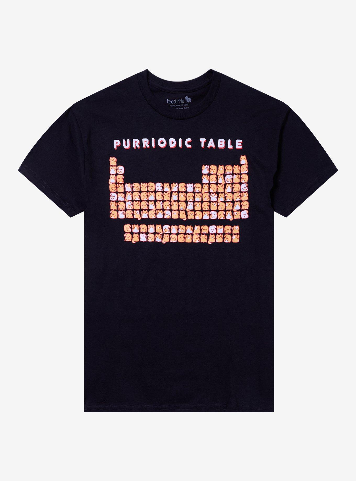 Purriodic Table Of Elements T-Shirt By teeturtle, , hi-res