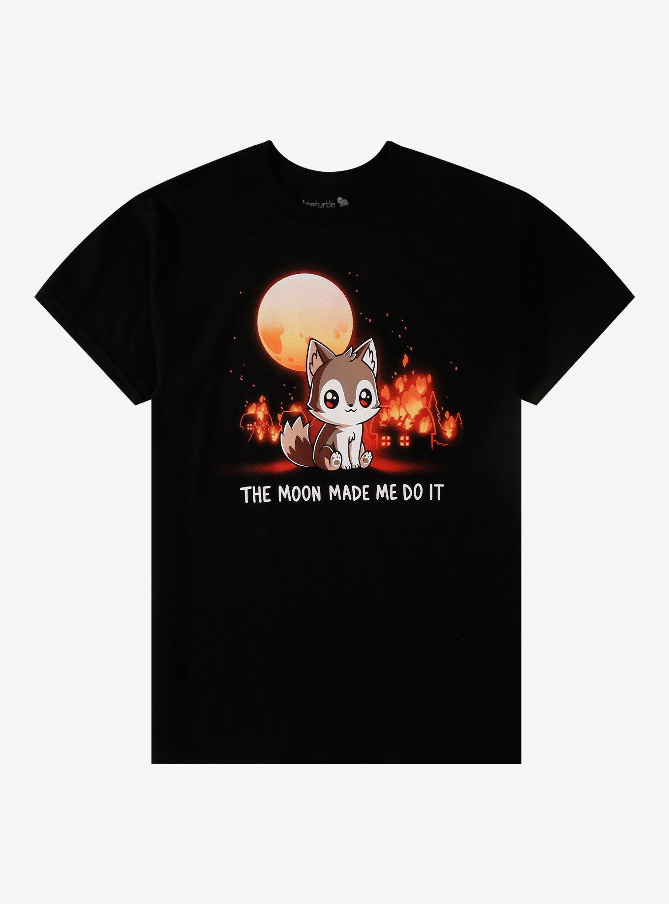 Moon Wolf Fire T-Shirt By Tee Turtle, , hi-res