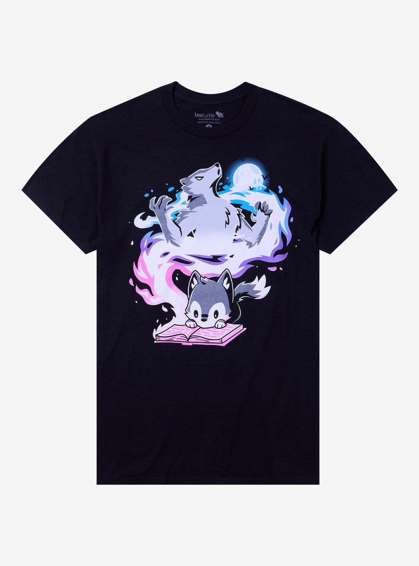 TEETURTLE Wolf Transformation T-Shirt By teeturtle