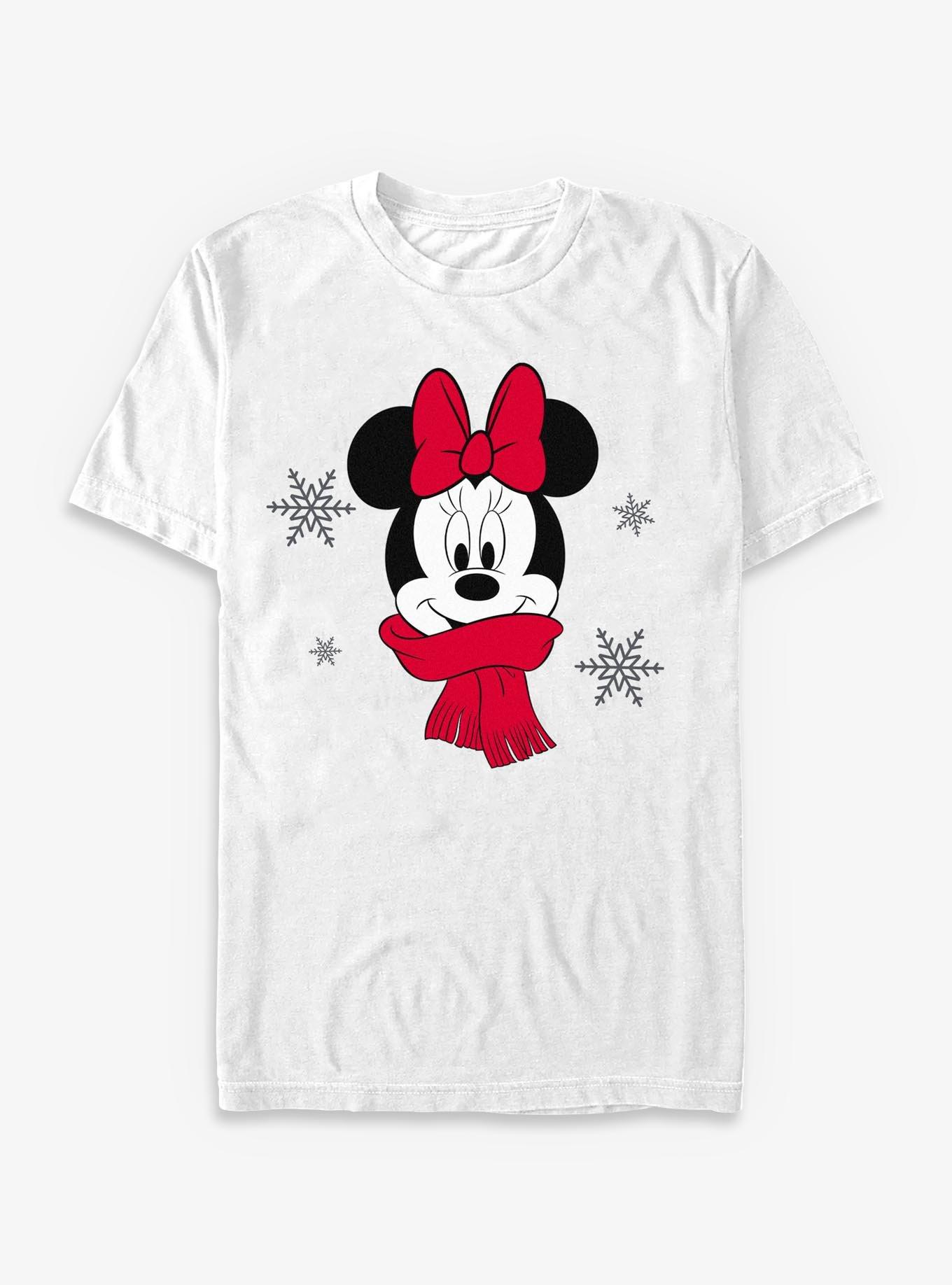 Disney Minnie Mouse Cute Christmas Scarf T-Shirt, , hi-res