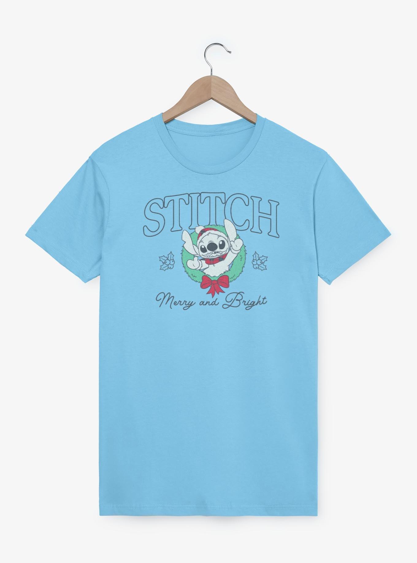 Disney Lilo & Stitch Holiday Wreath T-Shirt, , hi-res