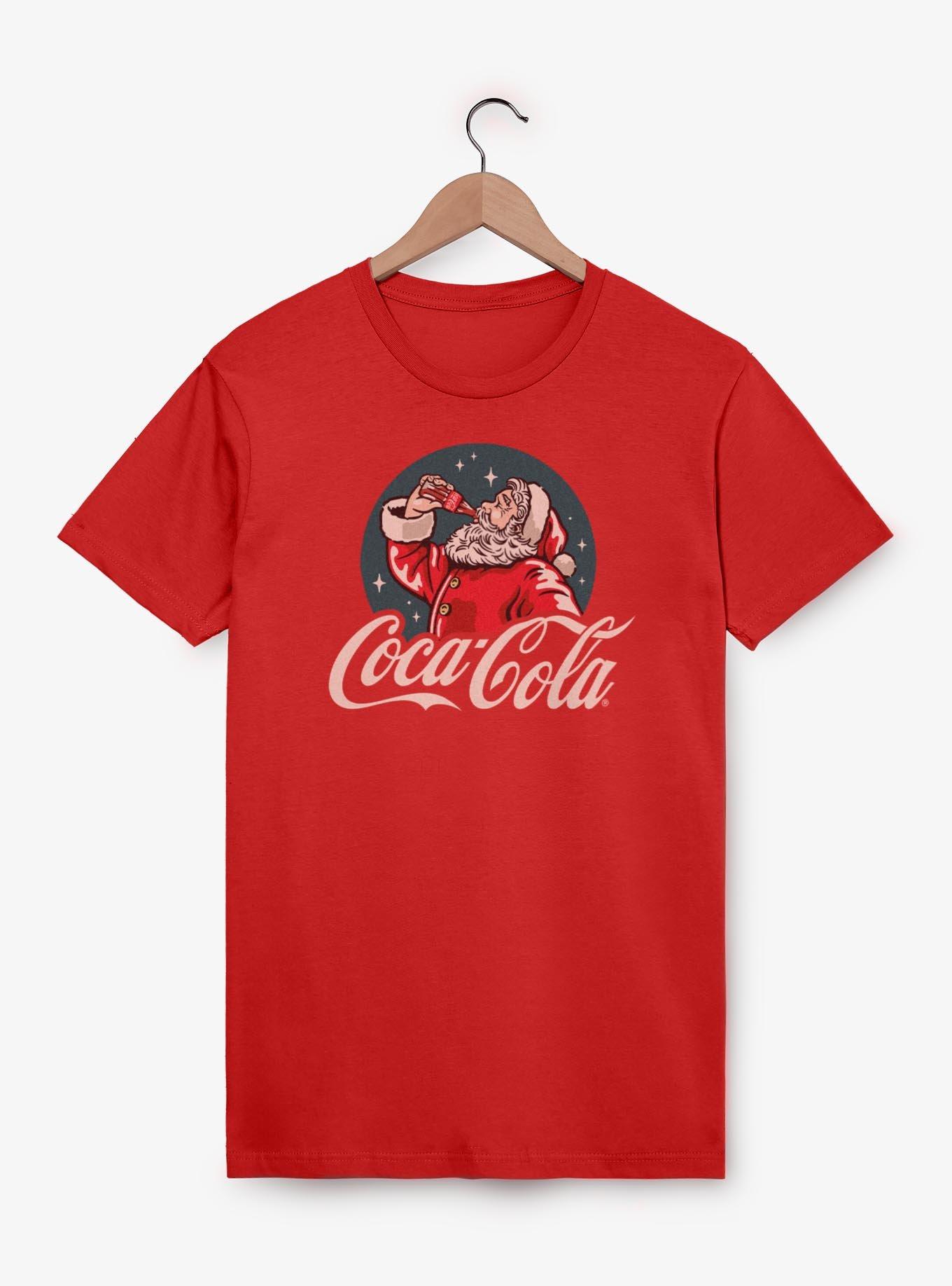 Coca-Cola Santa Drinking Coke Bottle T-Shirt, , hi-res