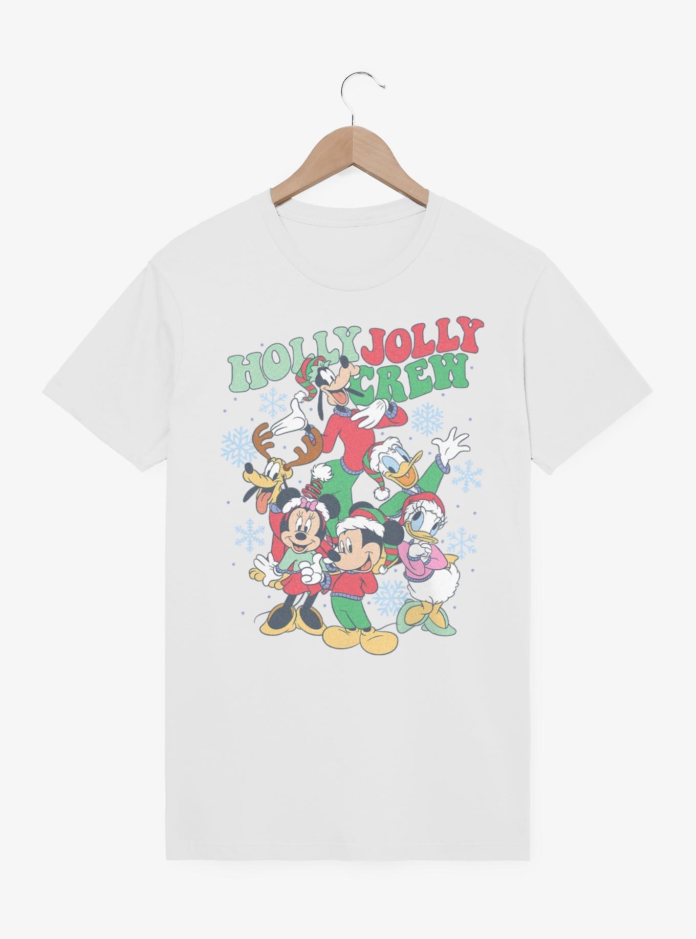 Disney Mickey Mouse Holly Jolly Crew T-Shirt, , hi-res