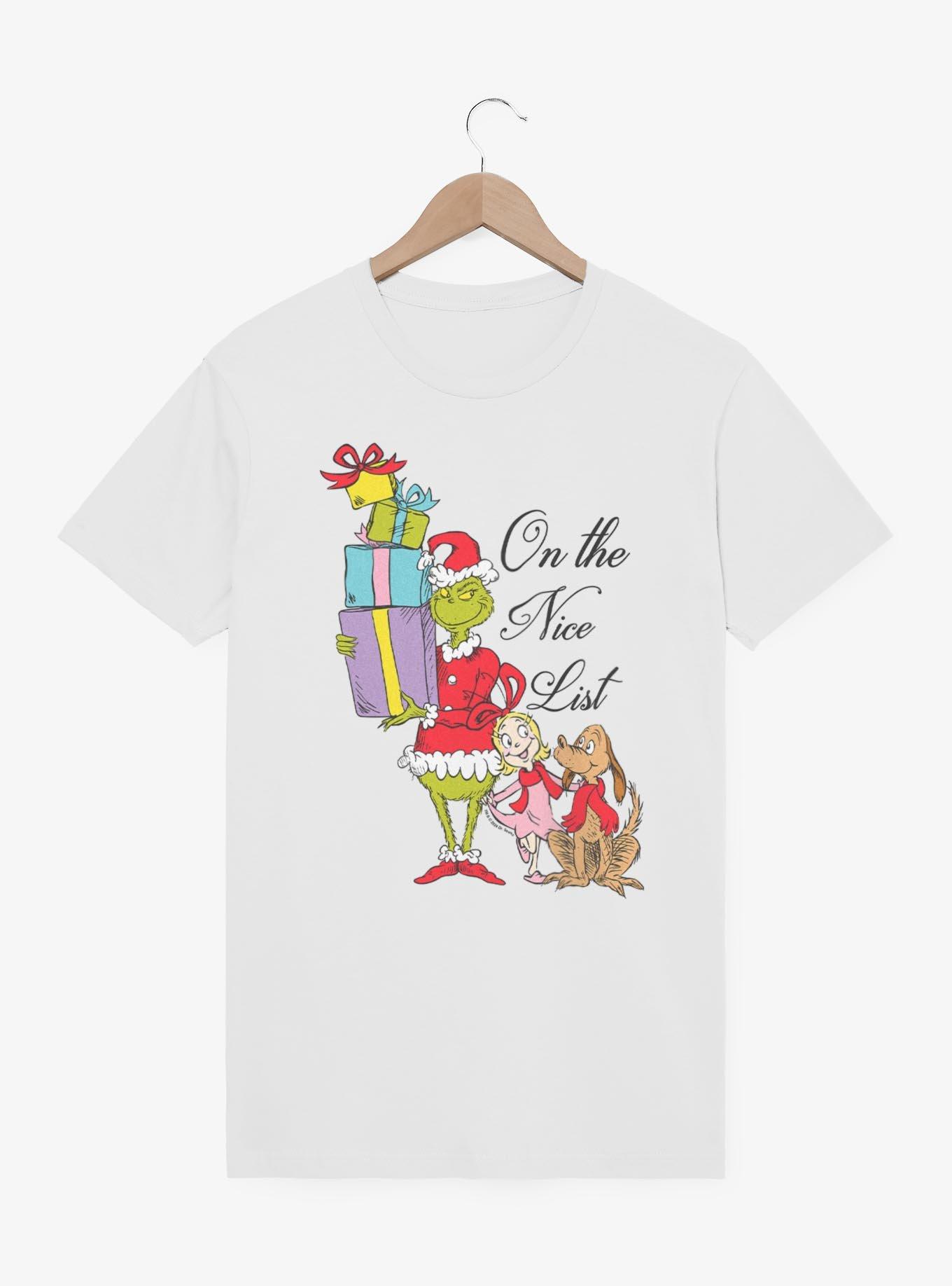 Dr. Seuss Grinch Presents Nice List T-Shirt, , hi-res