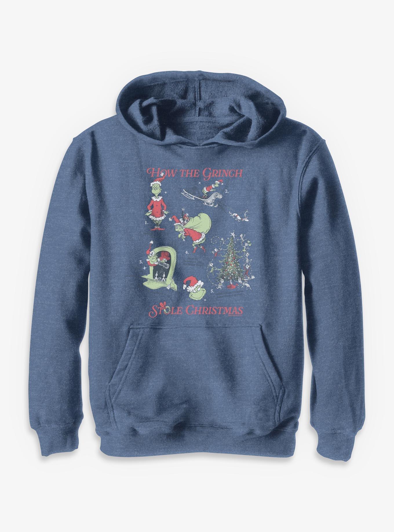 Dr. Seuss How The Grinch Stole Christmas Youth Hoodie, , hi-res