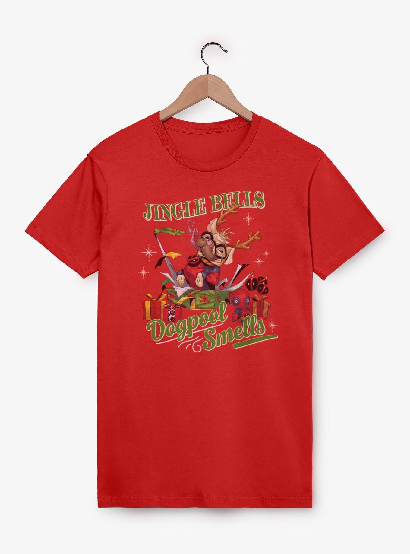 Marvel Deadpool Jingle Bells Dogpool Smells T-Shirt, , hi-res