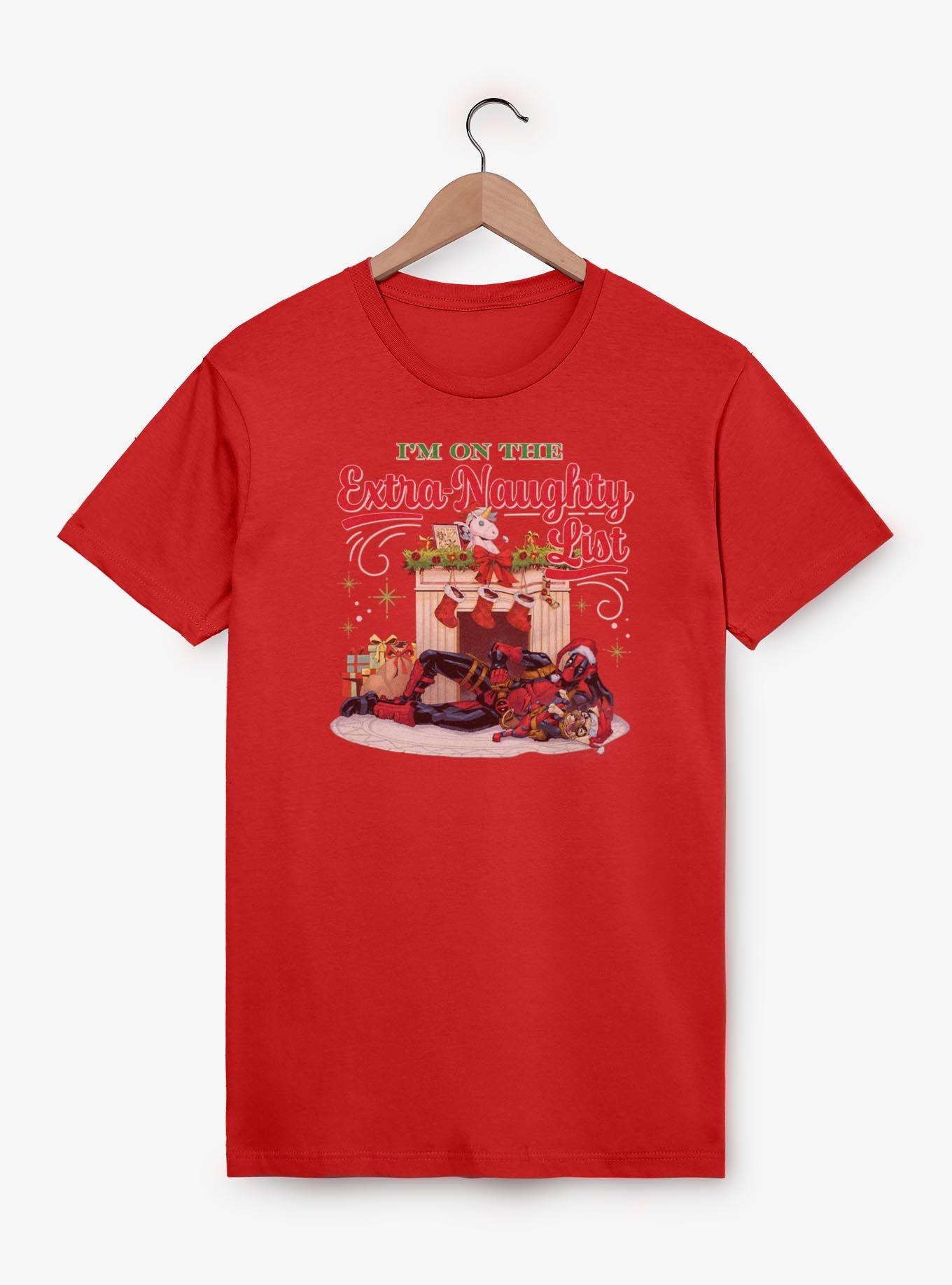 Marvel Deadpool I'm On The Extra Naughty List T-Shirt, , hi-res