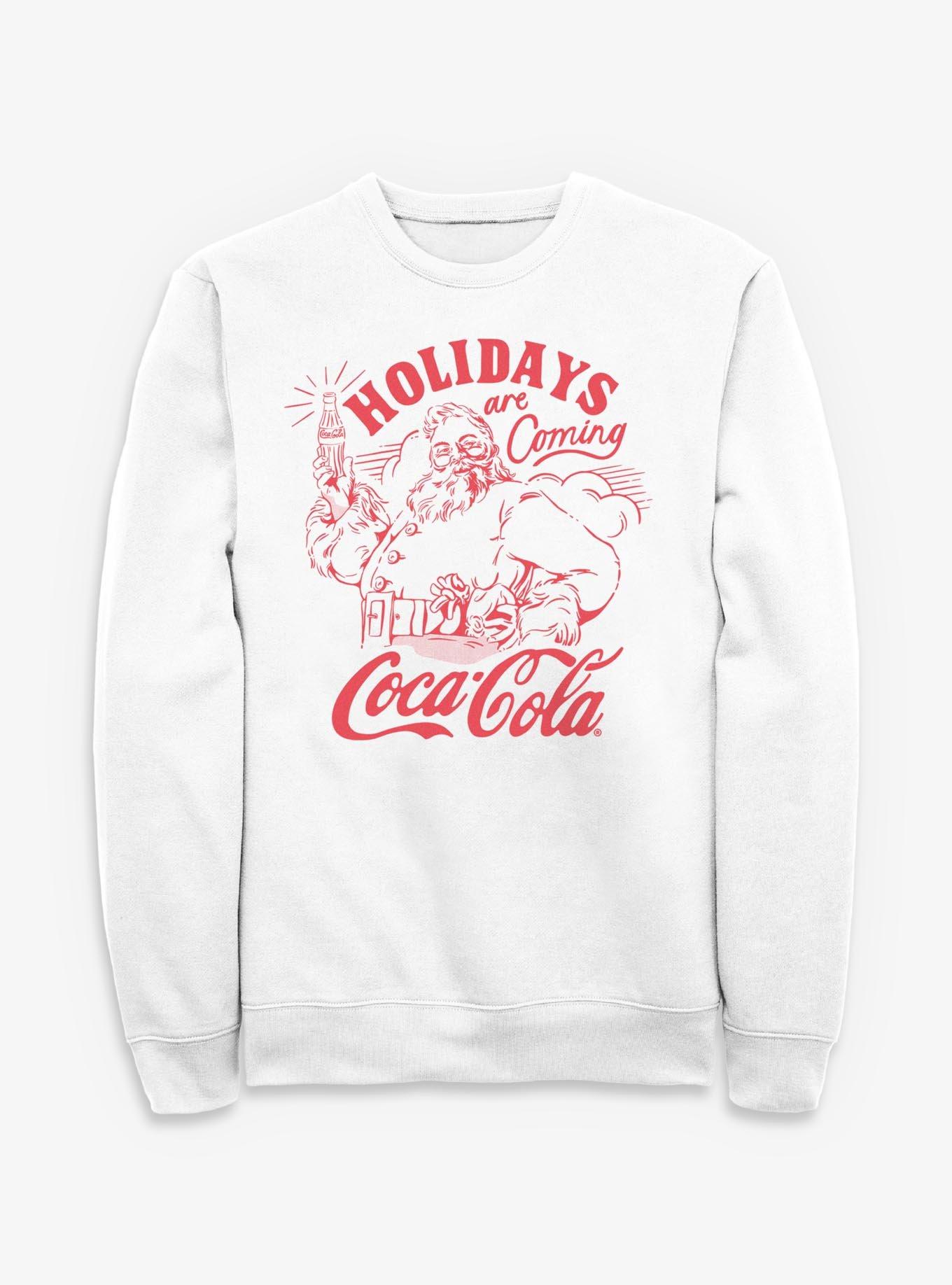 Coca-Cola Holidays Are Coming Santa Sweatshirt, , hi-res