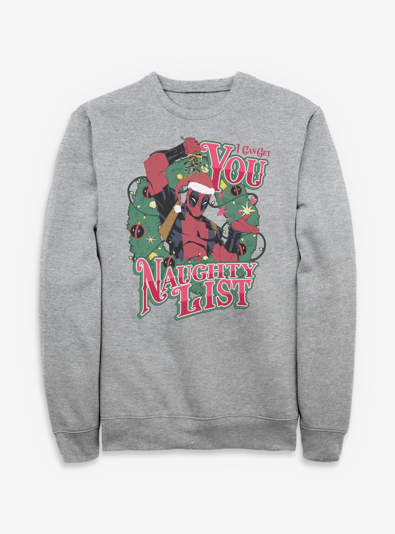 Marvel Deadpool Naughty List Time Sweatshirt, , hi-res