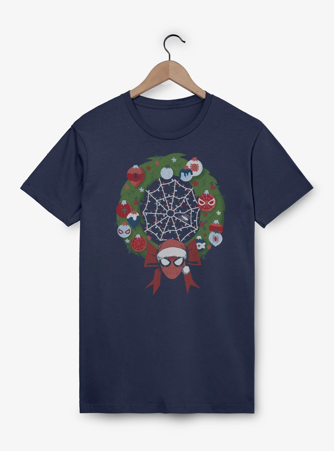 Marvel Spider-Man Christmas Wreath T-Shirt, , hi-res