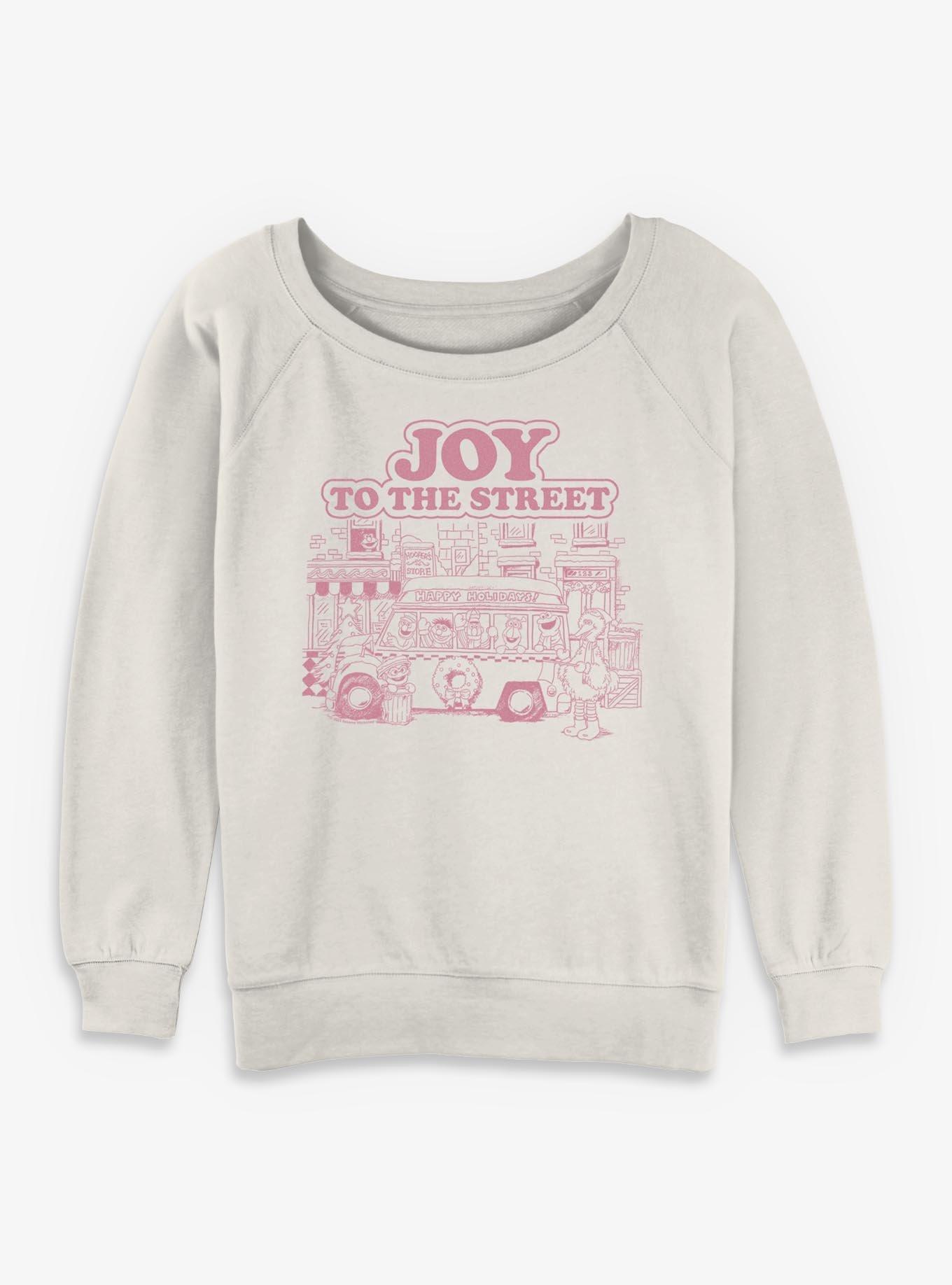 Sesame Street Joy To The Street Womens Slouchy Sweatshirt, , hi-res