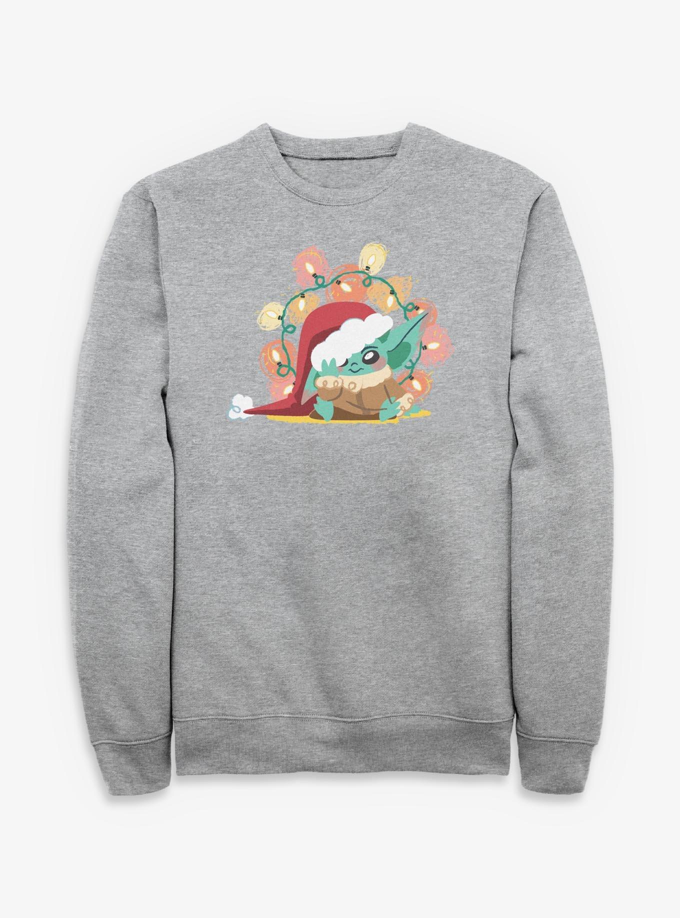 Star Wars The Mandalorian Grogu Christmas Lights Sweatshirt, , hi-res