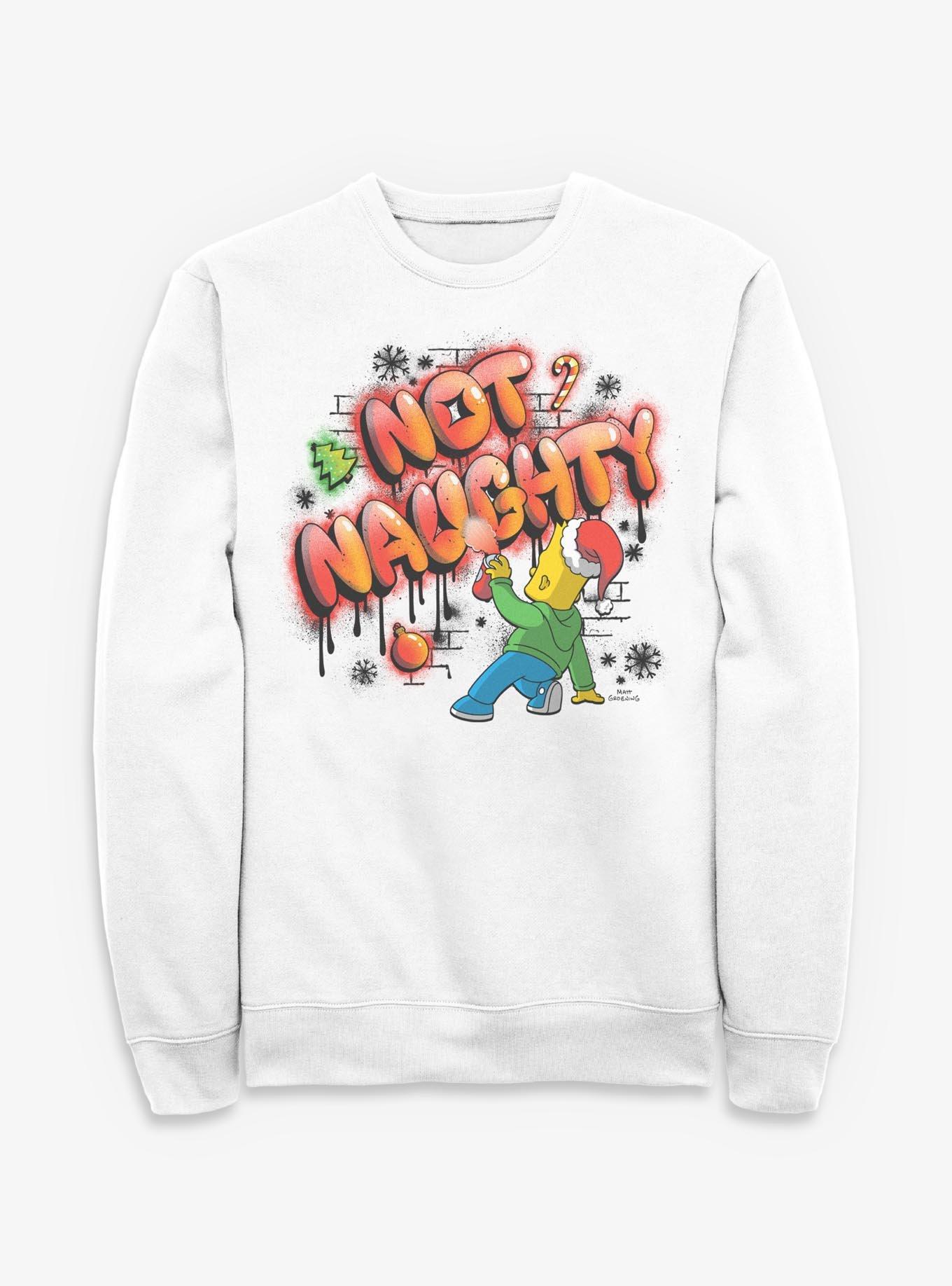 The Simpsons Naughty Bart Graffiti Sweatshirt, , hi-res