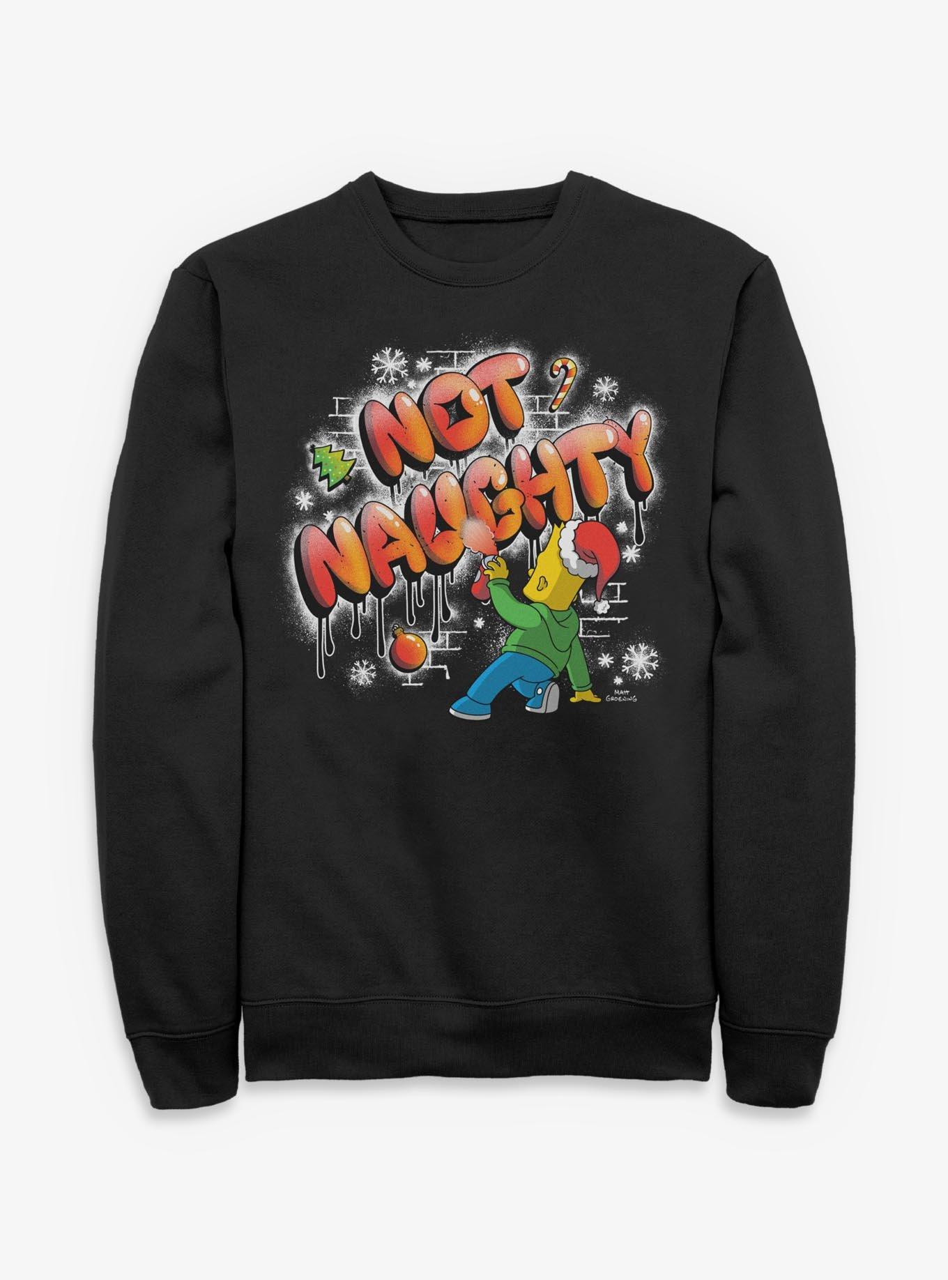 The Simpsons Naughty Bart Graffiti Sweatshirt, , hi-res