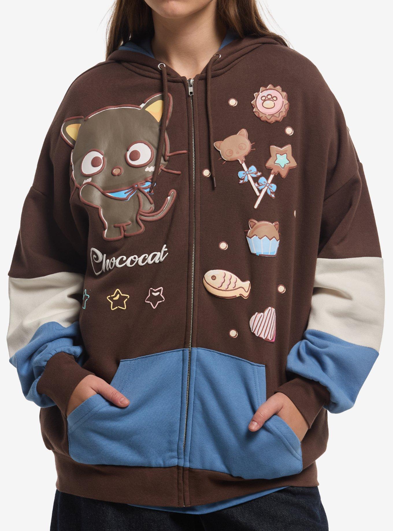 Chococat Sweets Girls Oversized Hoodie, , hi-res