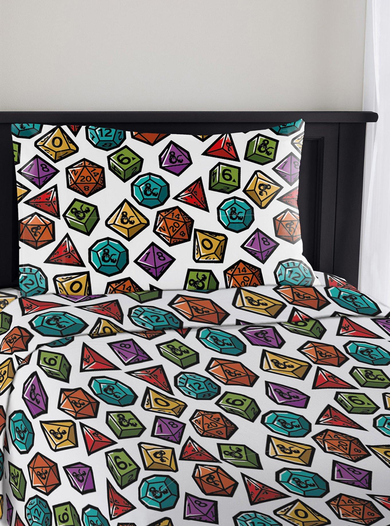 Dungeons & Dragons Roll The Dice Twin Sheet Set, , hi-res