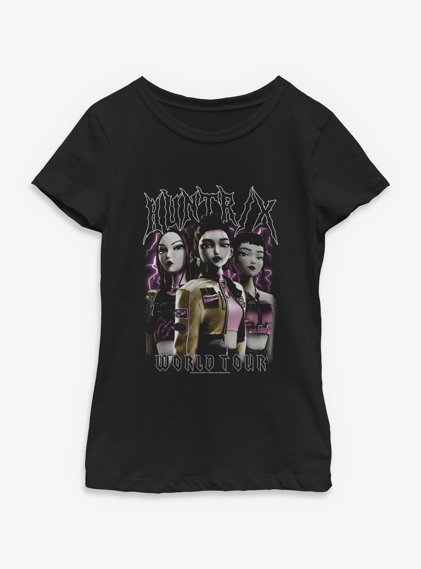 Kpop Demon Hunters Huntrix Group Pose Youth Girls T-Shirt Box Lunch Exclusive, , hi-res