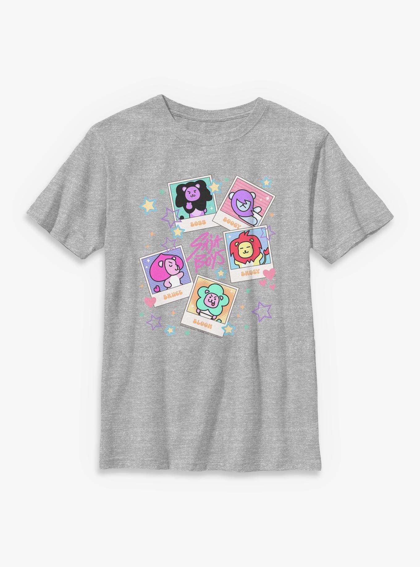 Kpop Demon Hunters Saja Friends Polaroids Youth T-Shirt, , hi-res