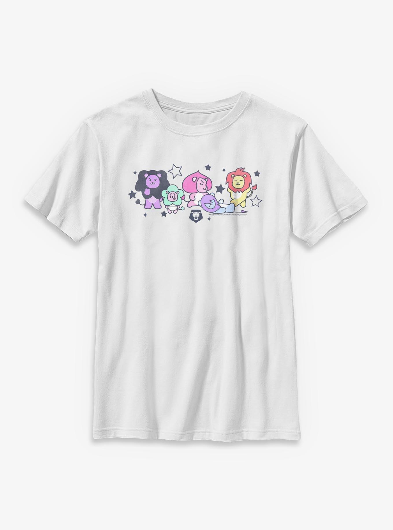 Kpop Demon Hunters Saja Friends Lions Youth T-Shirt, , hi-res