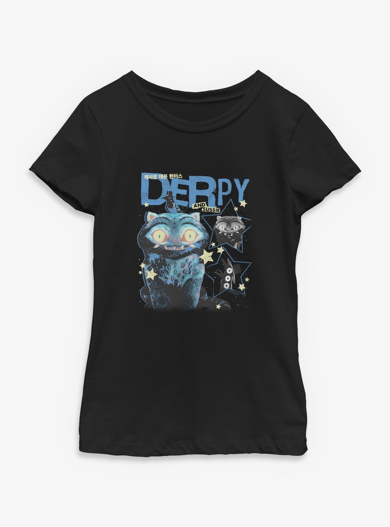 Kpop Demon Hunters Derpy And Sussie Stars Youth Girls T-Shirt, , hi-res