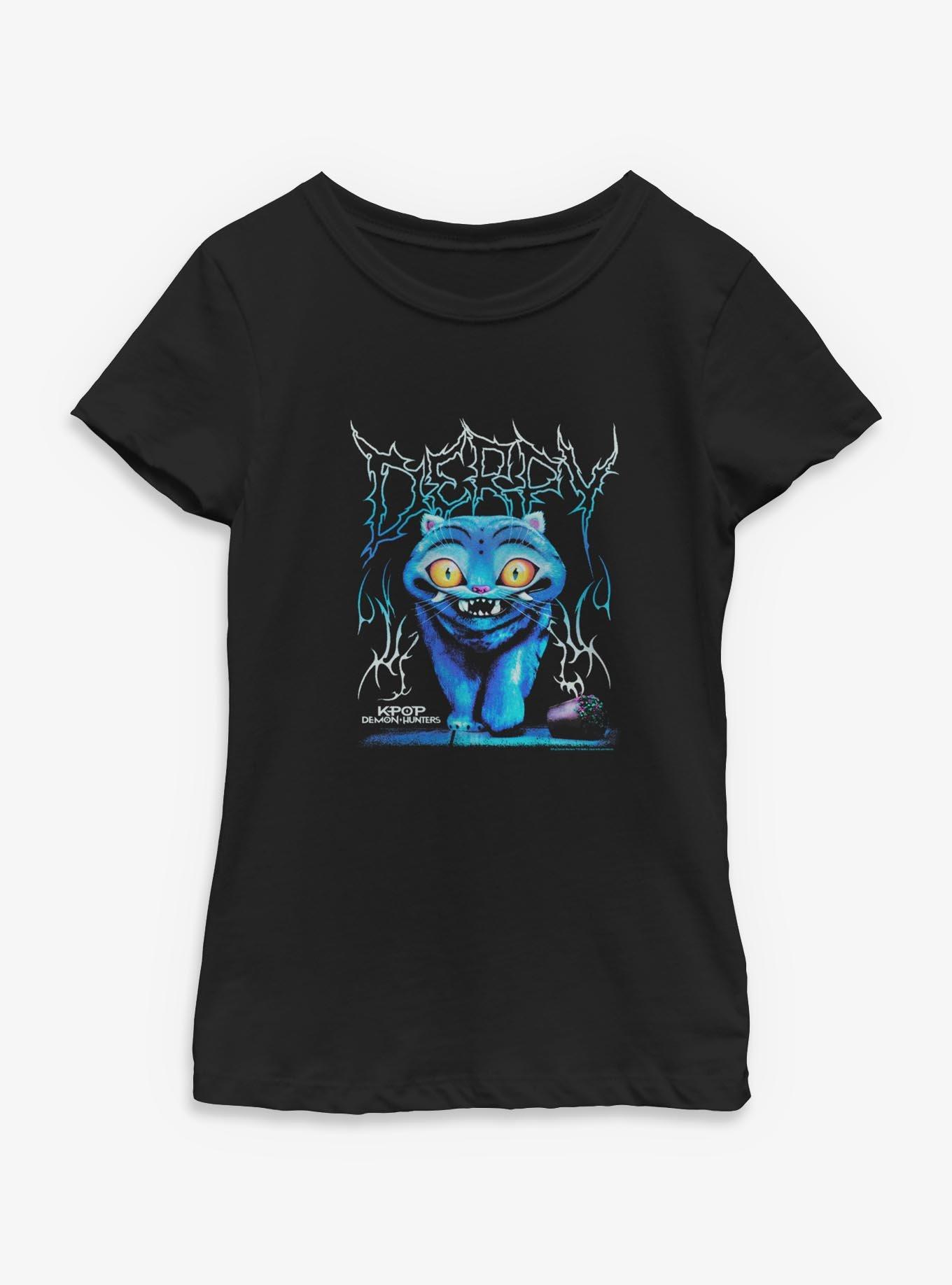 Kpop Demon Hunters Derpy Rock Youth Girls T-Shirt Box Lunch Exclusive, , hi-res