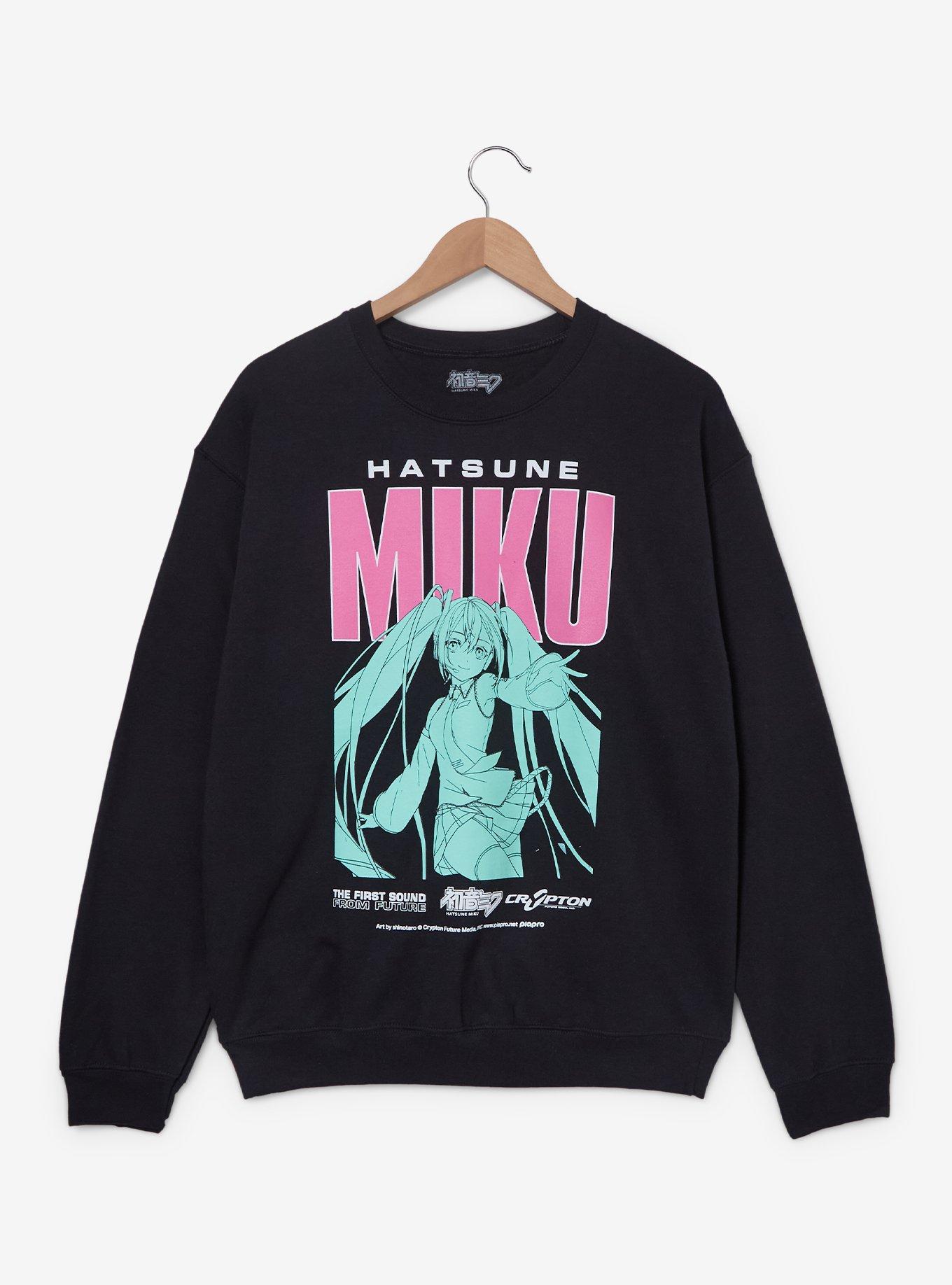 Hatsune Miku Graphic Crewneck &mdash; BoxLunch Exclusive, , hi-res