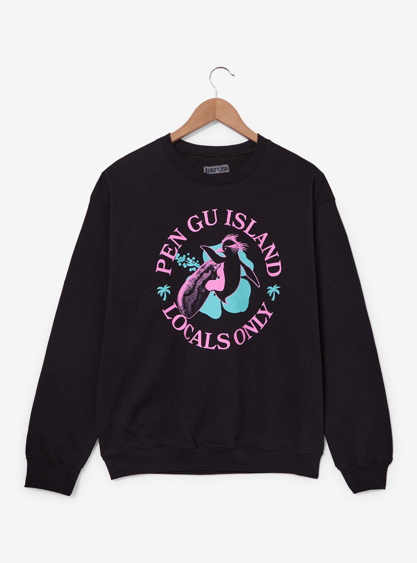 Surf's Up Pen Gu Island Crewneck &mdash; BoxLunch Exclusive, , hi-res