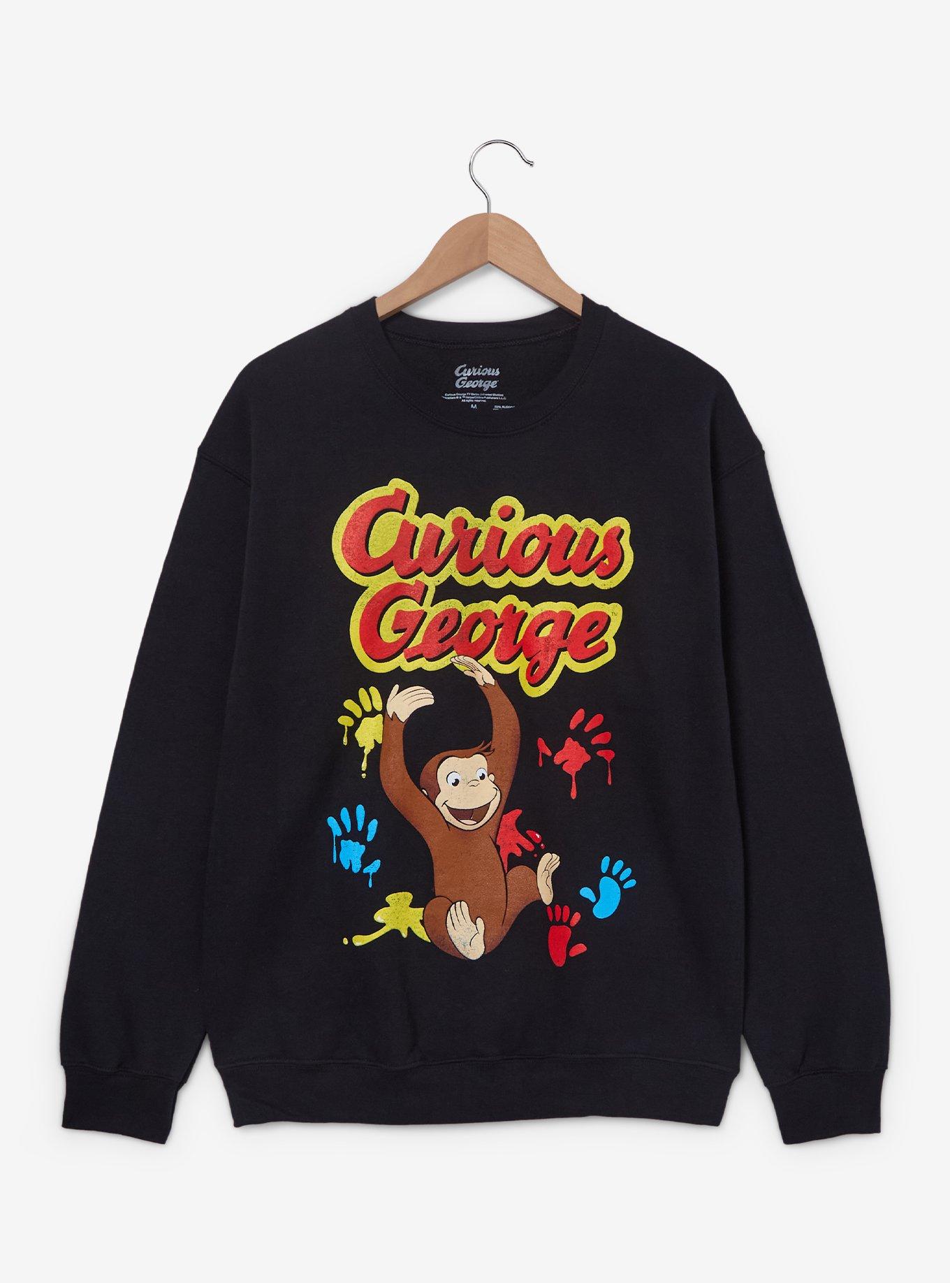 Curious George Paint Prints Crewneck &mdash; BoxLunch Exclusive, , hi-res