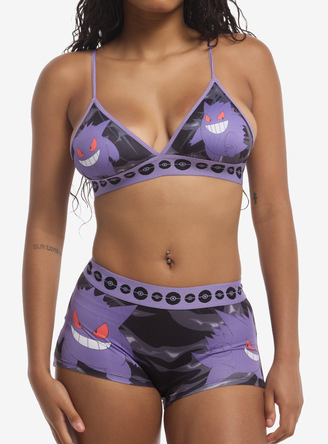 Pok&eacute;mon Gengar Bra & Boyshort Panty Set, , hi-res