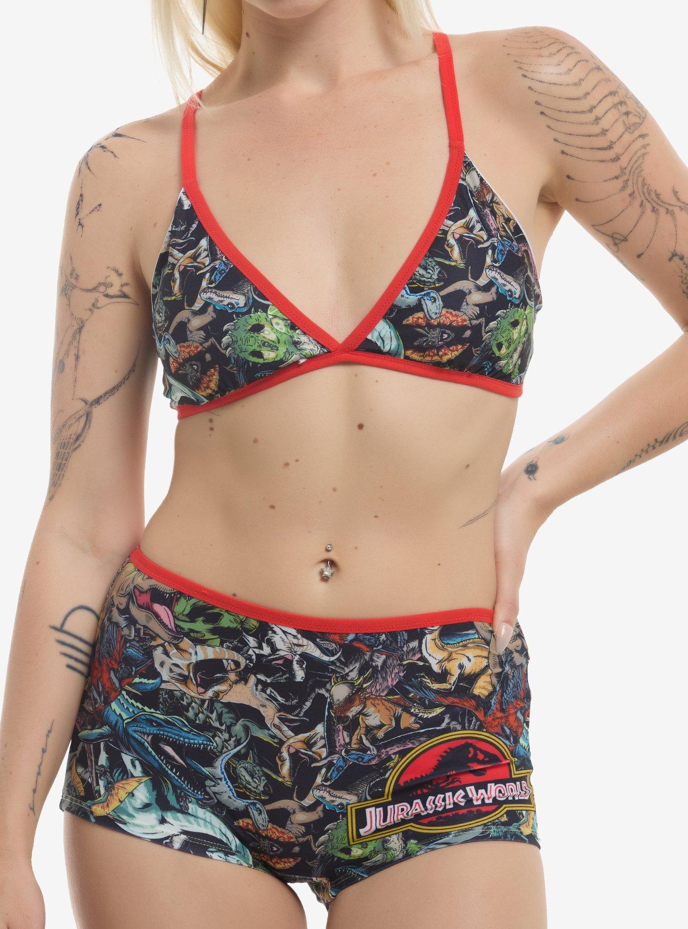 Jurassic World Dinosaurs Bra & Boyshort Panty Set, , hi-res
