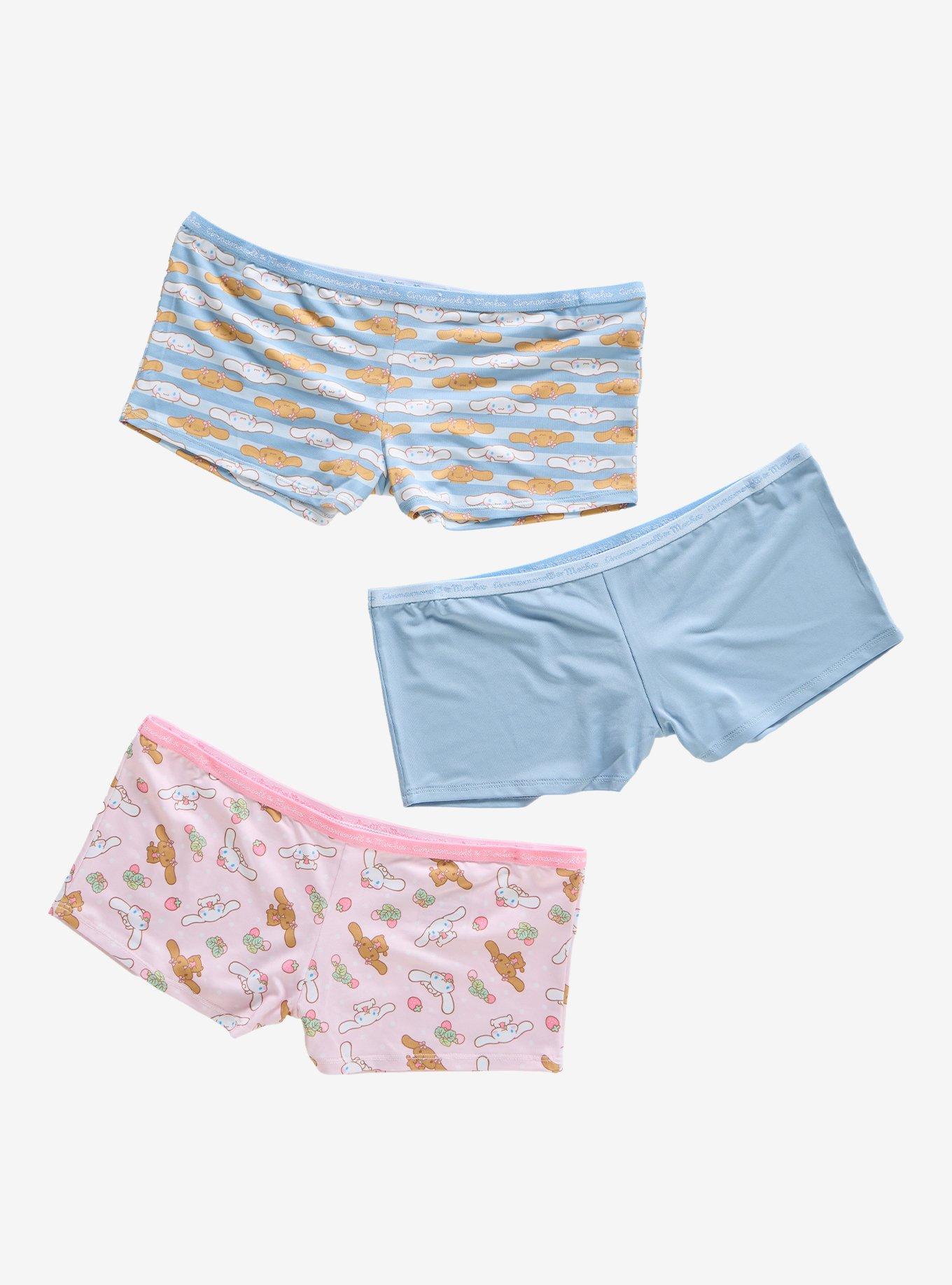 Cinnamoroll & Mocha Boyshort Panty 3 Pair