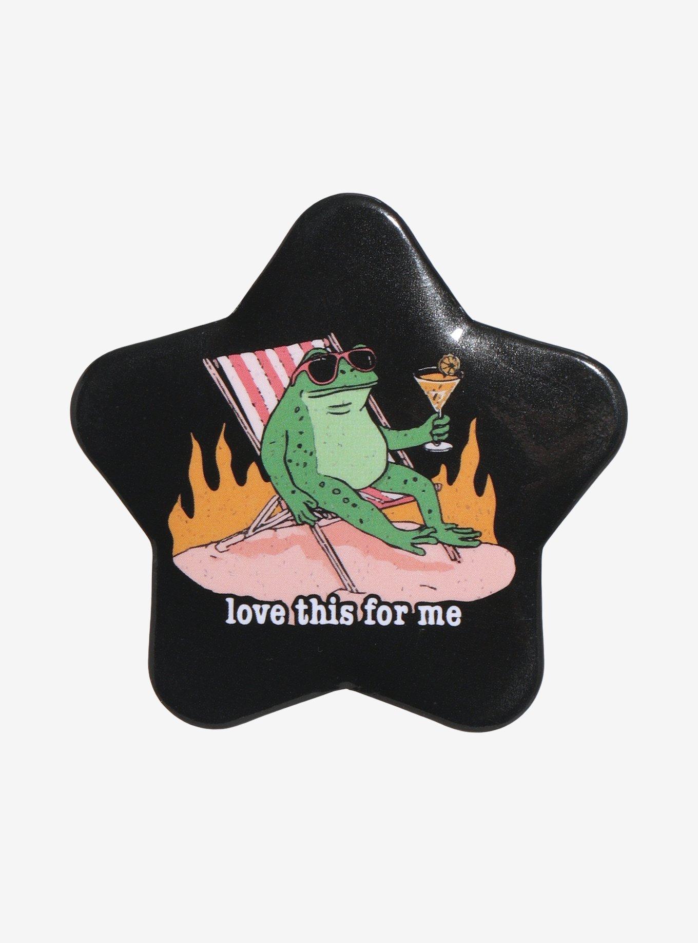 Frog Love This For Me Star Button, , hi-res