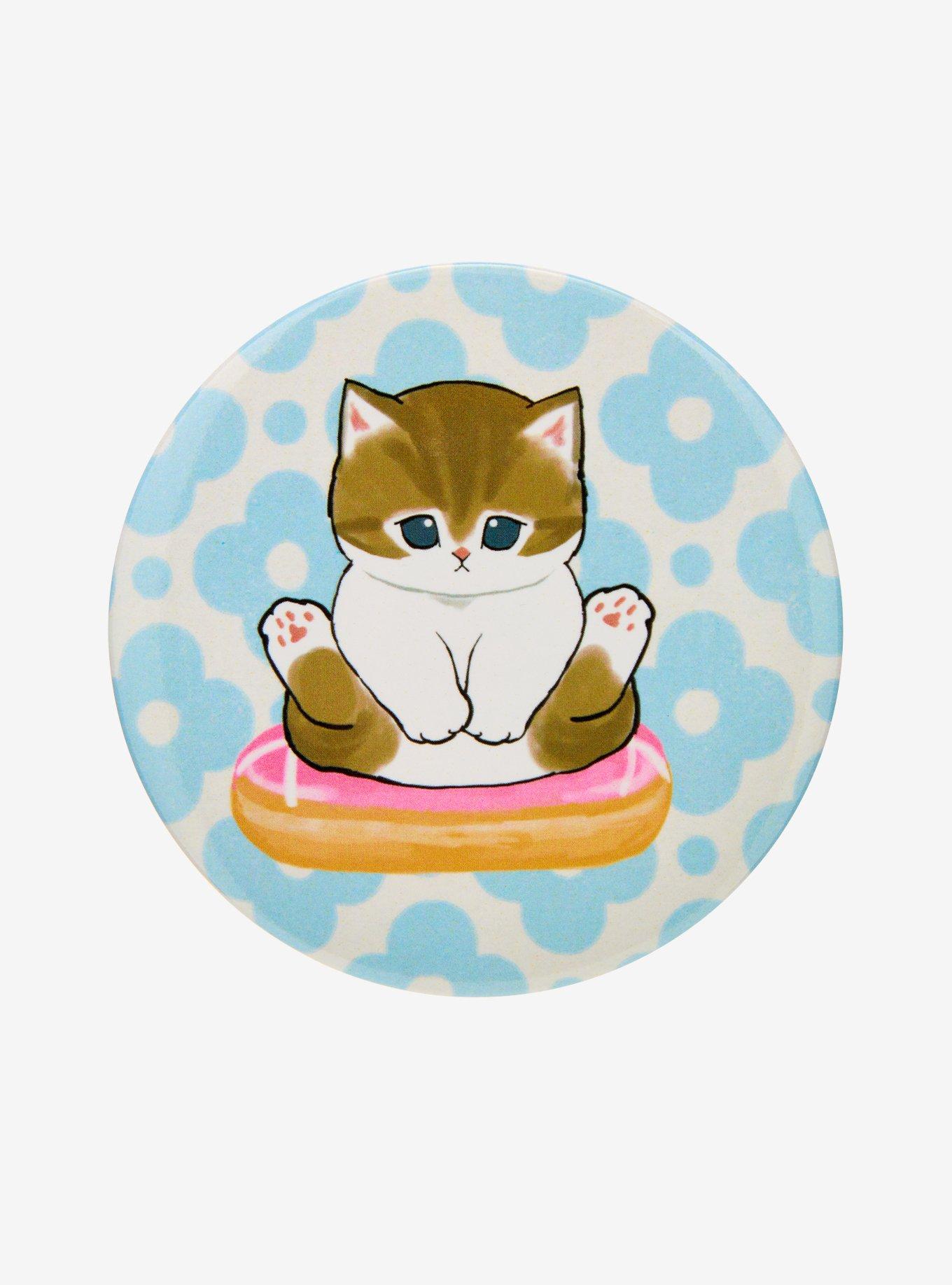 Mofusand Donut Flowers 3 Inch Button, , hi-res