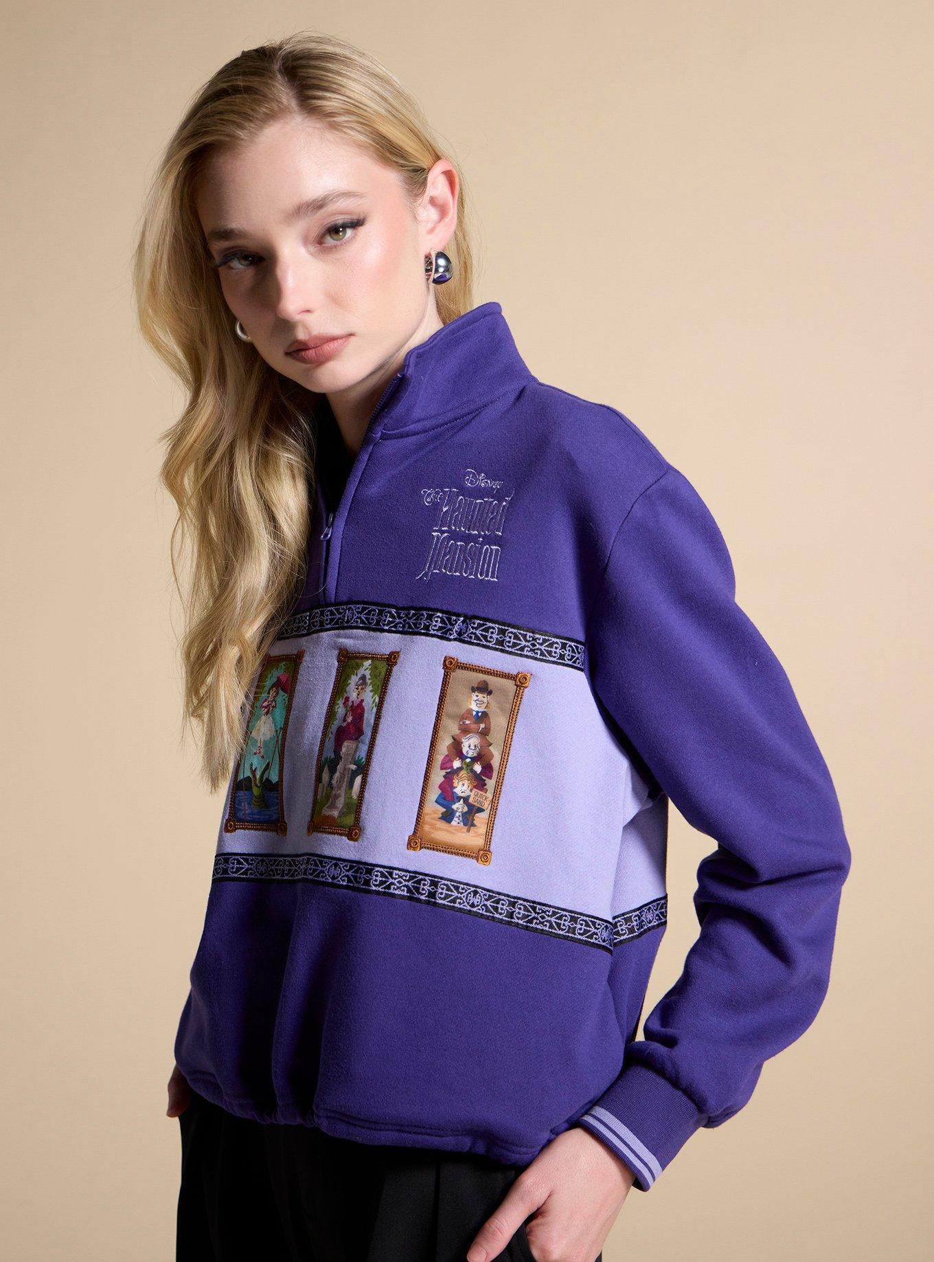 Her Universe Disney The Haunted Mansion Stretching Room Portraits Quarter-Zip Crewneck Her Universe Exclusive, , hi-res
