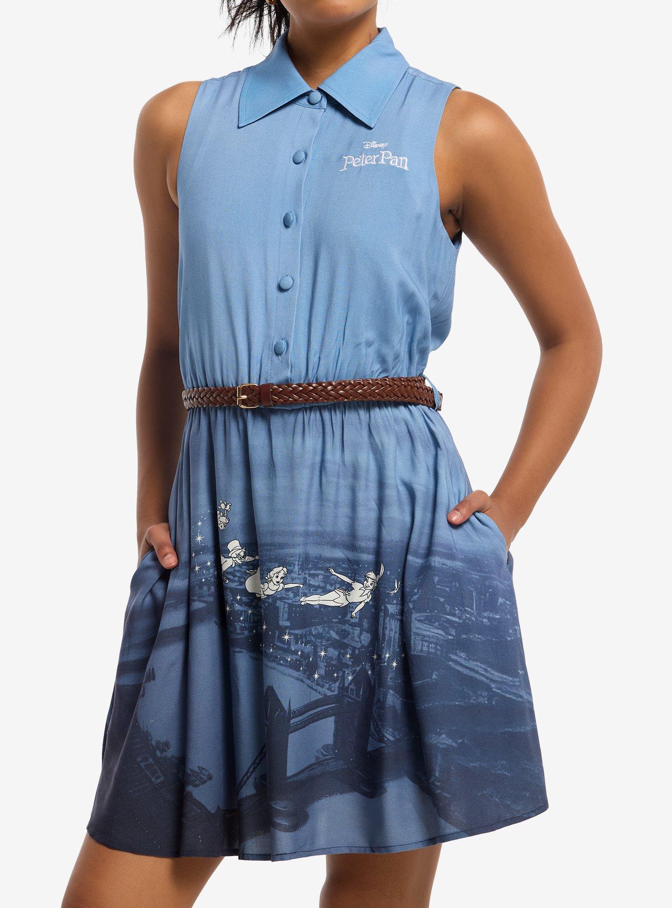 Her Universe Disney Peter Pan Flying Scene Button-Up Dress Her Universe Exclusive, , hi-res