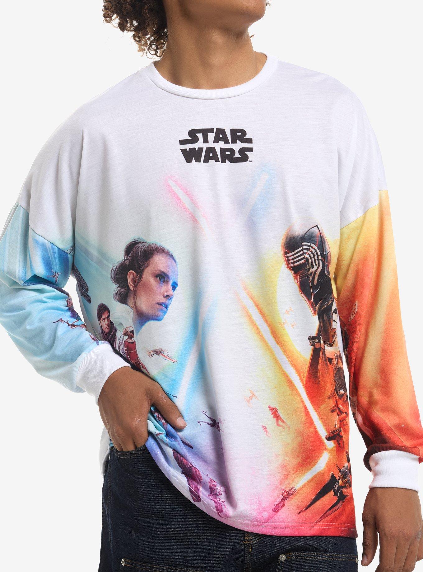 Our Universe Star Wars Rey & Kylo Long-Sleeve T-Shirt Our Universe Exclusive, , hi-res