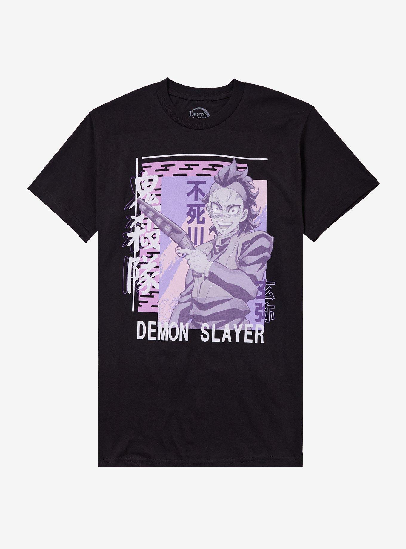 Demon Slayer: Kimetsu No Yaiba Genya Purple Portrait T-Shirt, , hi-res