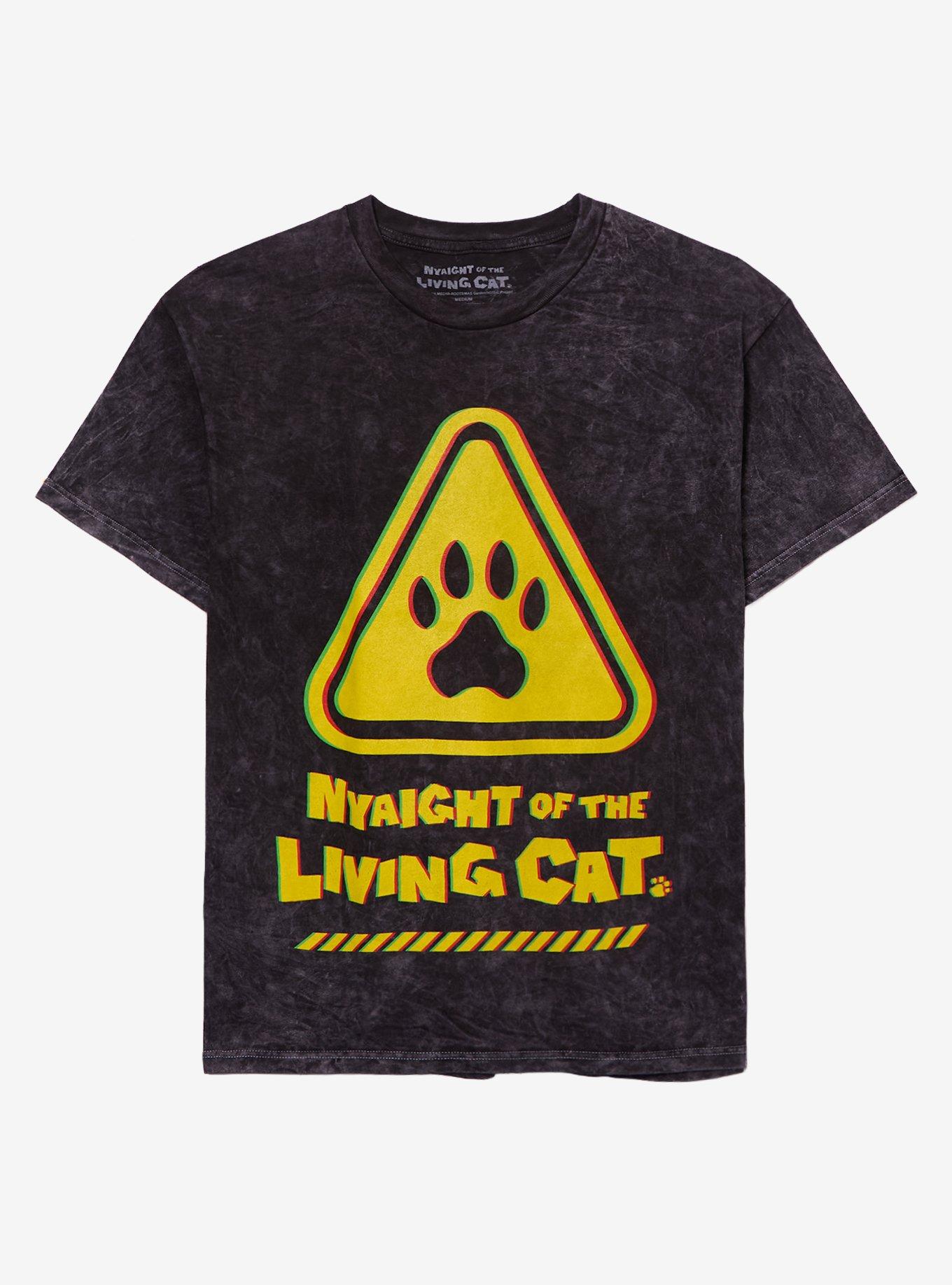 Nyaight Of The Living Cat Warning T-Shirt