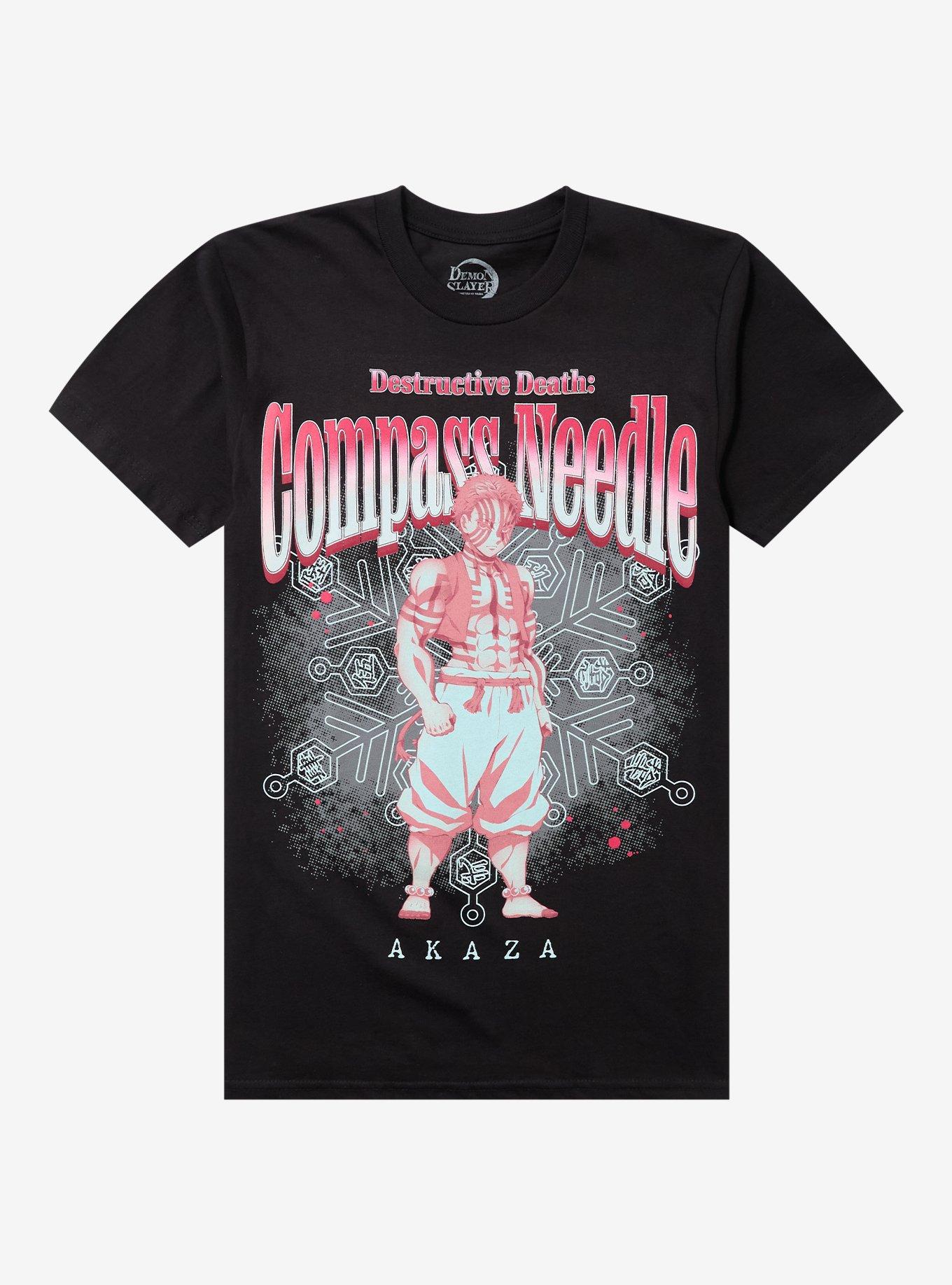 Demon Slayer: Kimetsu No Yaiba Akaza Compass Needle T-Shirt, , hi-res
