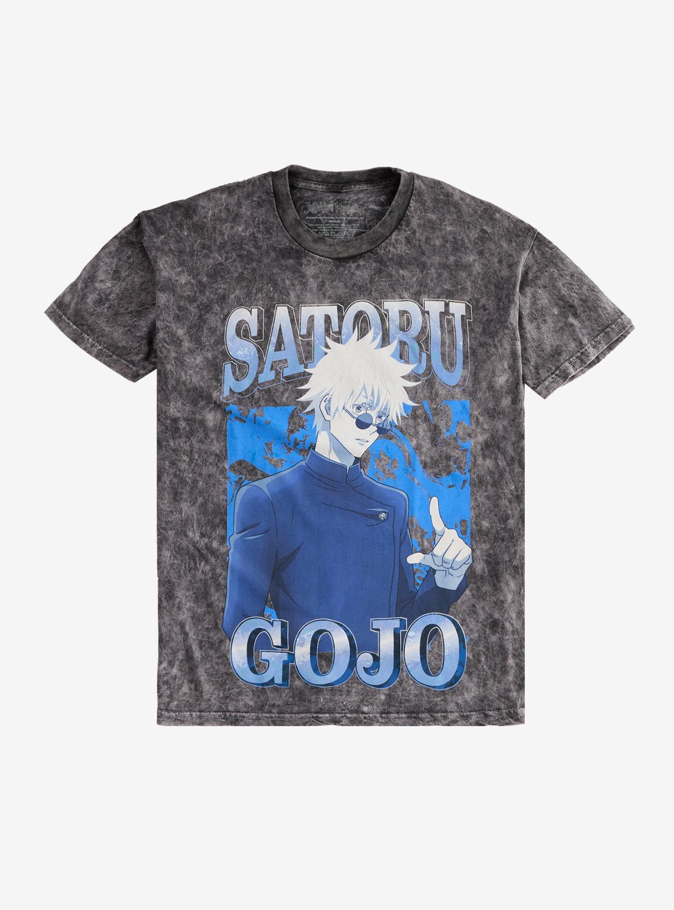 Jujutsu Kaisen Gojo Blue Tonal Dark Wash T-Shirt, , hi-res