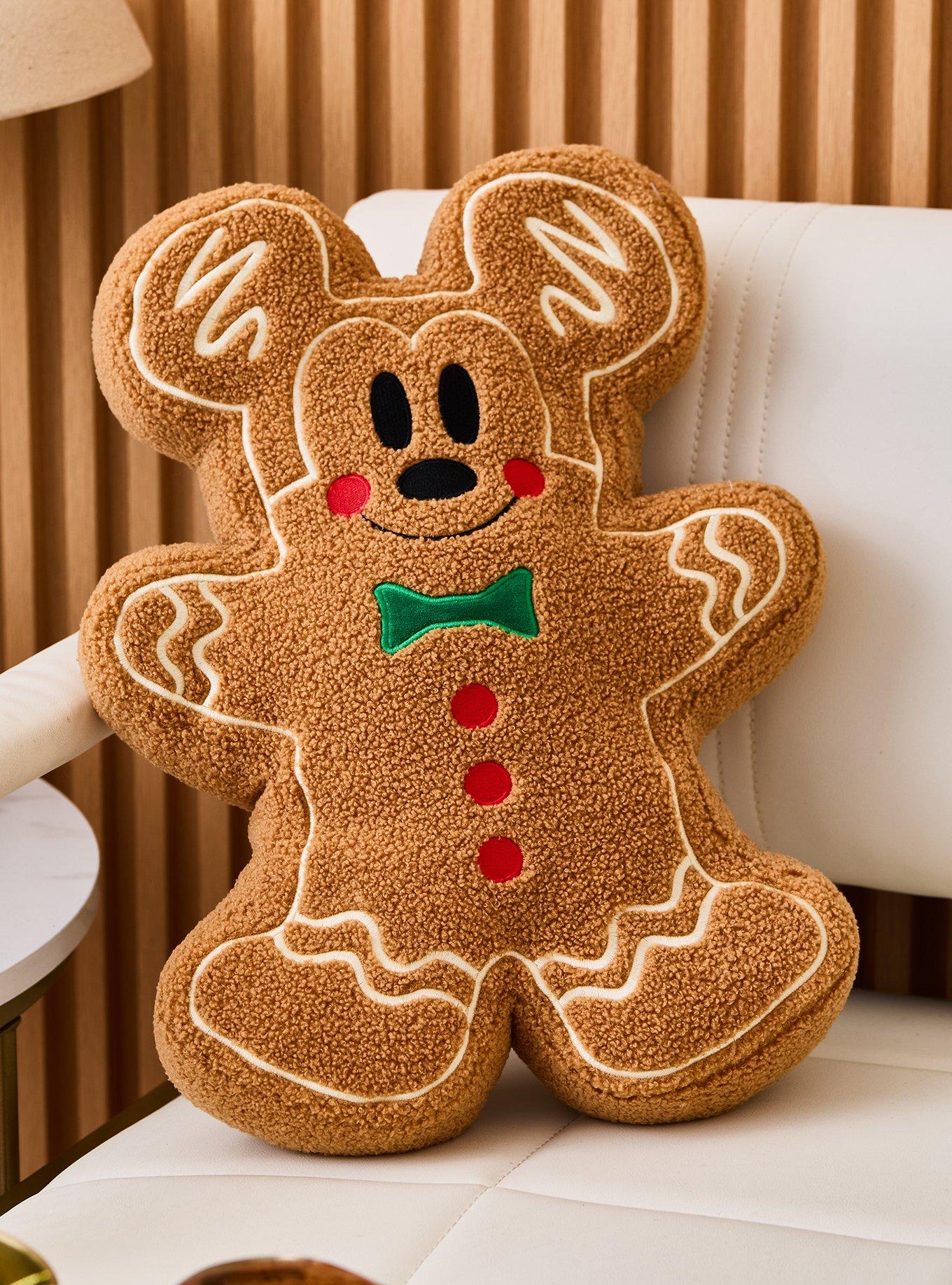 Disney Mickey Mouse Gingerbread Figural Pillow - BoxLunch Exclusive