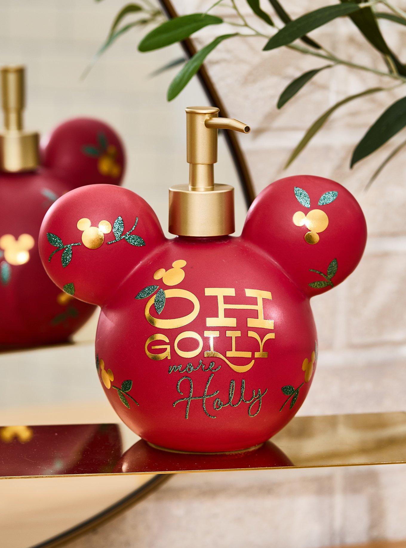 Disney Mickey Mouse More Holly Holiday Ornament Soap Pump - BoxLunch Exclusive