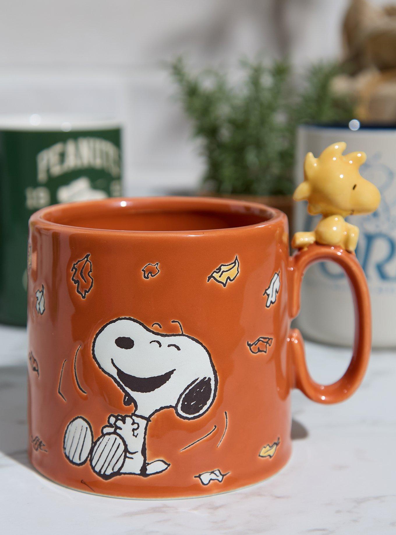 Peanuts Snoopy Autumn Scene Wax Resist Mug &mdash; BoxLunch Exclusive, , hi-res
