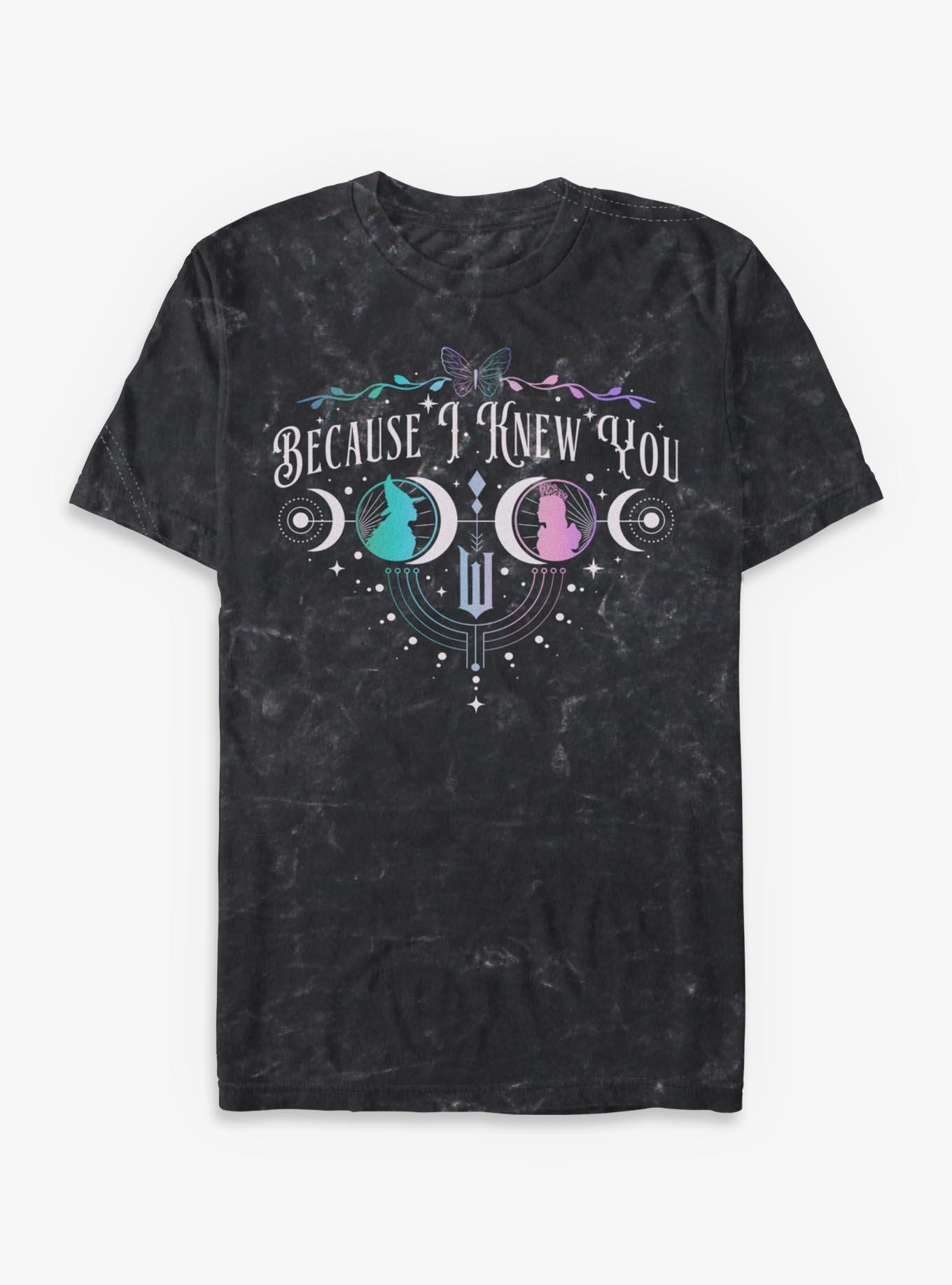 NULL Wicked: For Good Because I Knew You Glinda & Elphaba Moon & Stars Mineral Wash T-Shirt Hot Topic Exclusive