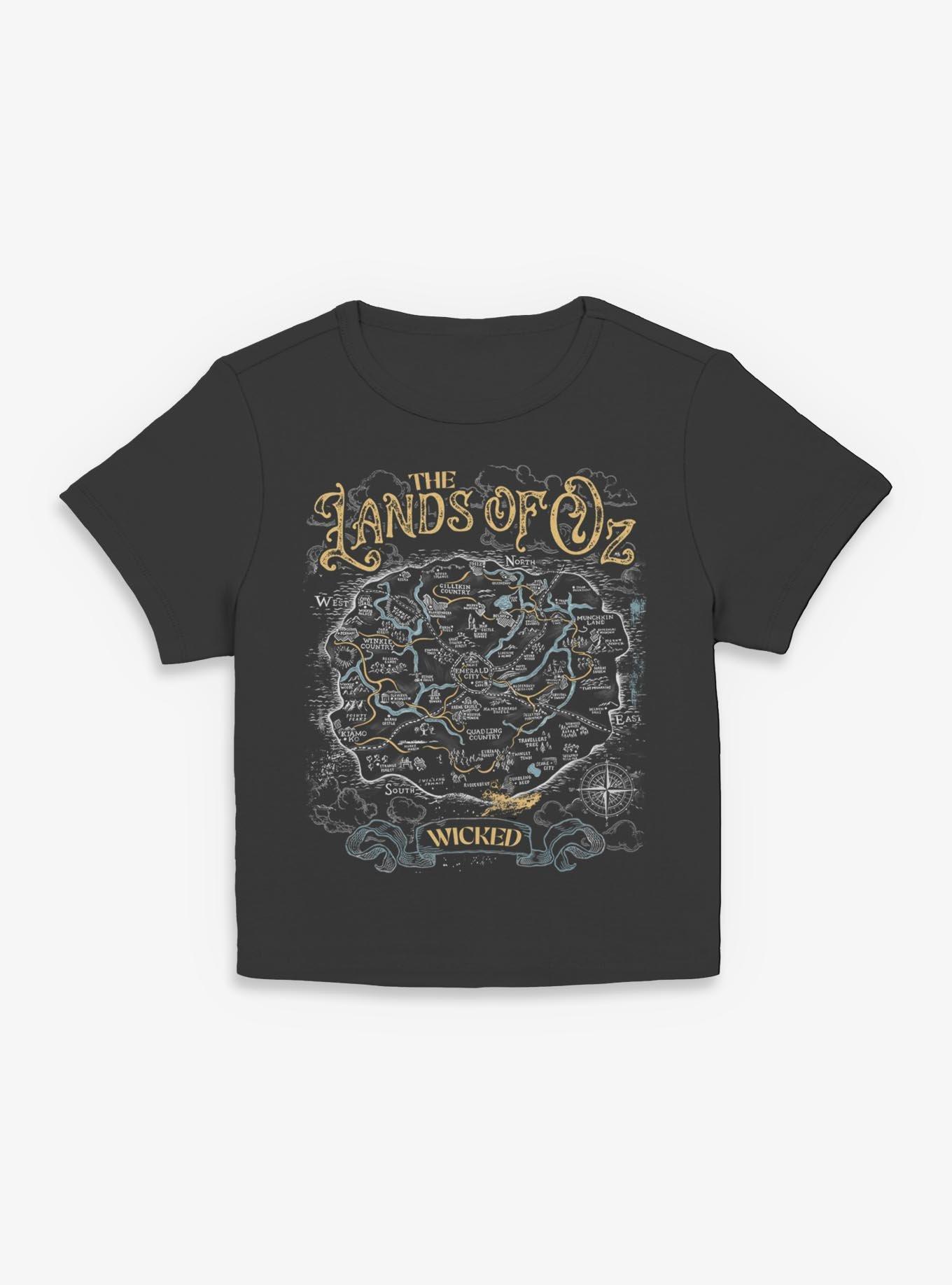 Wicked: For Good The Lands Of Oz Map Girls Baby T-Shirt Hot Topic Exclusive